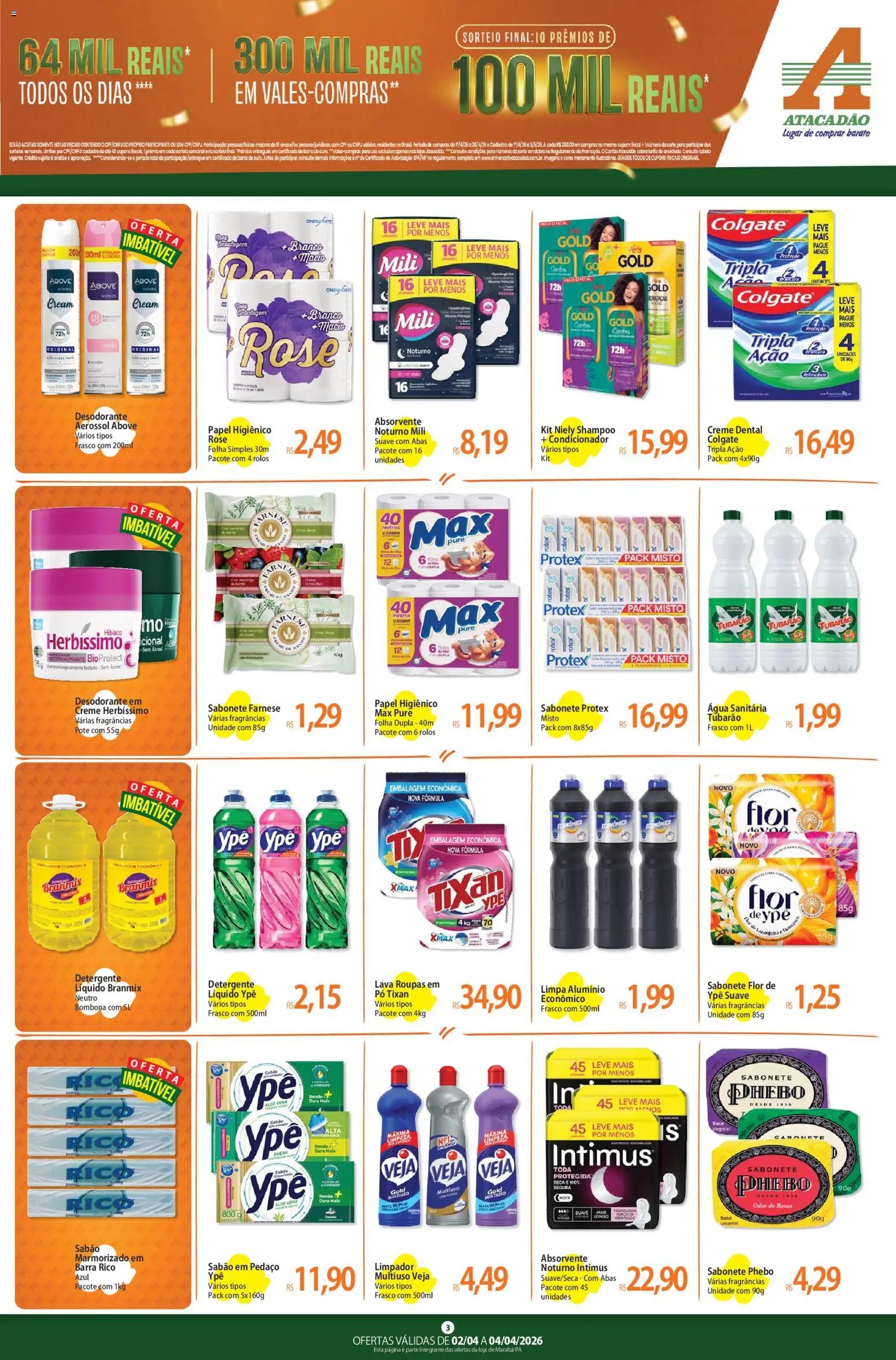 Atacadão folheto a partir de 02/04/2026 Atacadão ofertas - PA (2026-04-02 - 2026-04-04)