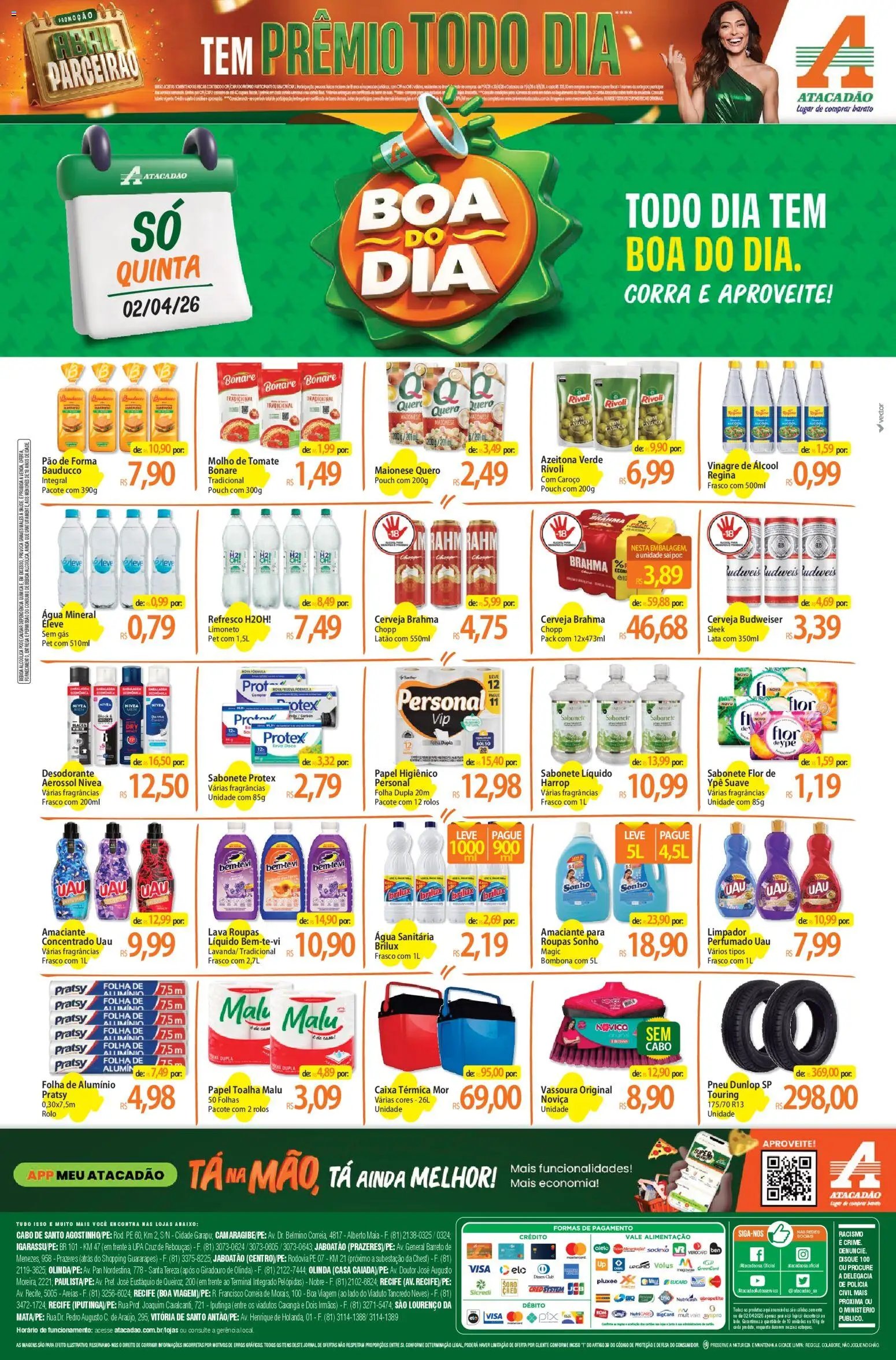 Atacadão folheto a partir de 02/04/2026 Atacadão ofertas - PE (2026-04-02 - 2026-04-02)