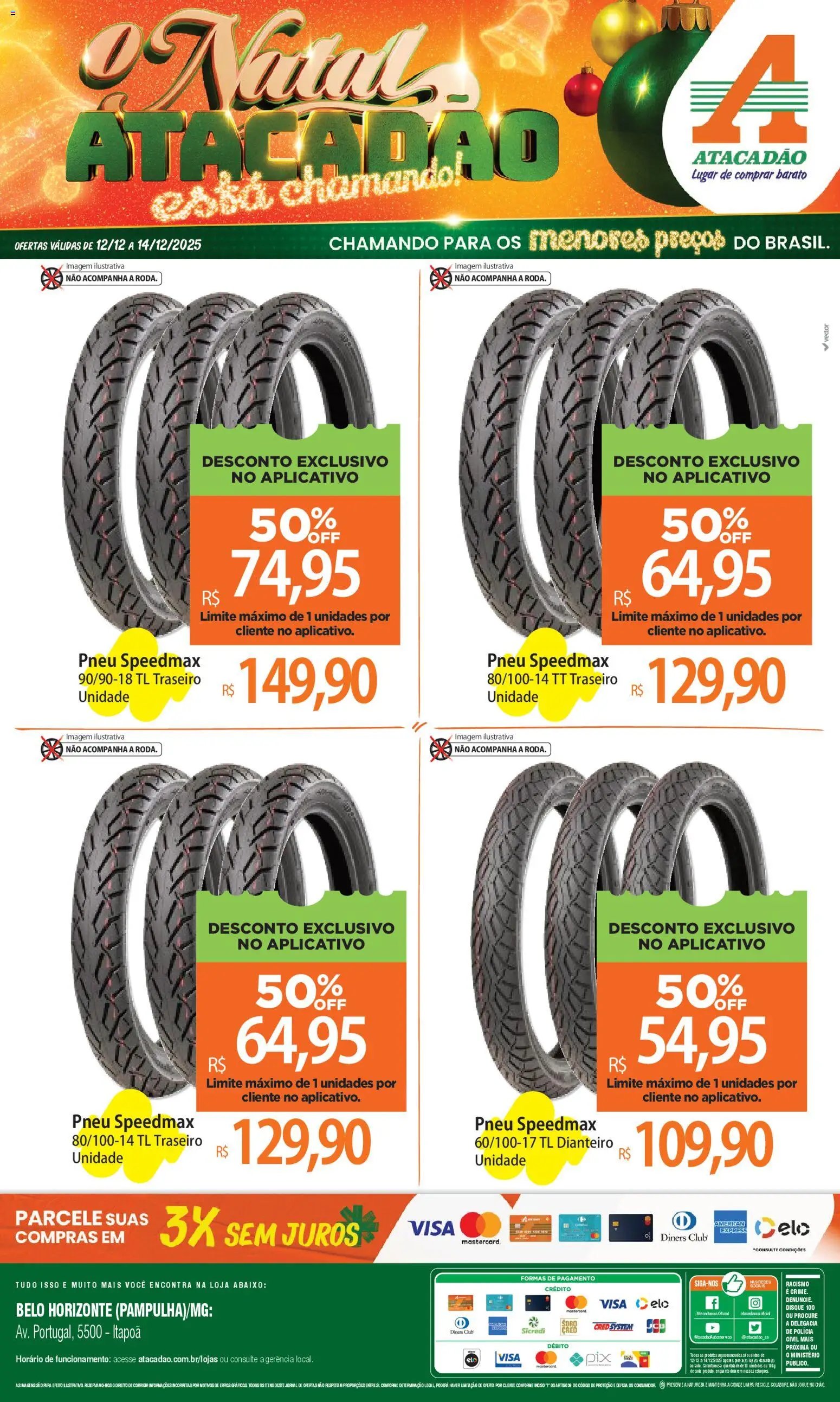 Atacadão folheto a partir de 12/12/2025 Ofertas - MG (2025-12-12 - 2025-12-14)