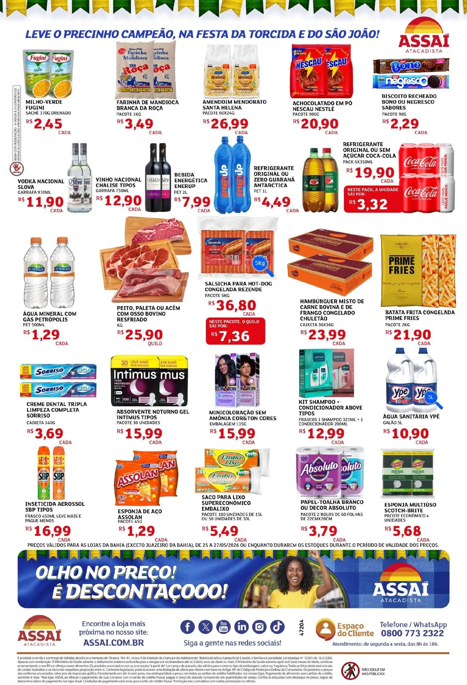 Assaí Atacadista folheto a partir de 25/05/2026 Assaí Atacadista ofertas - BA (2026-05-25 - 2026-05-27)