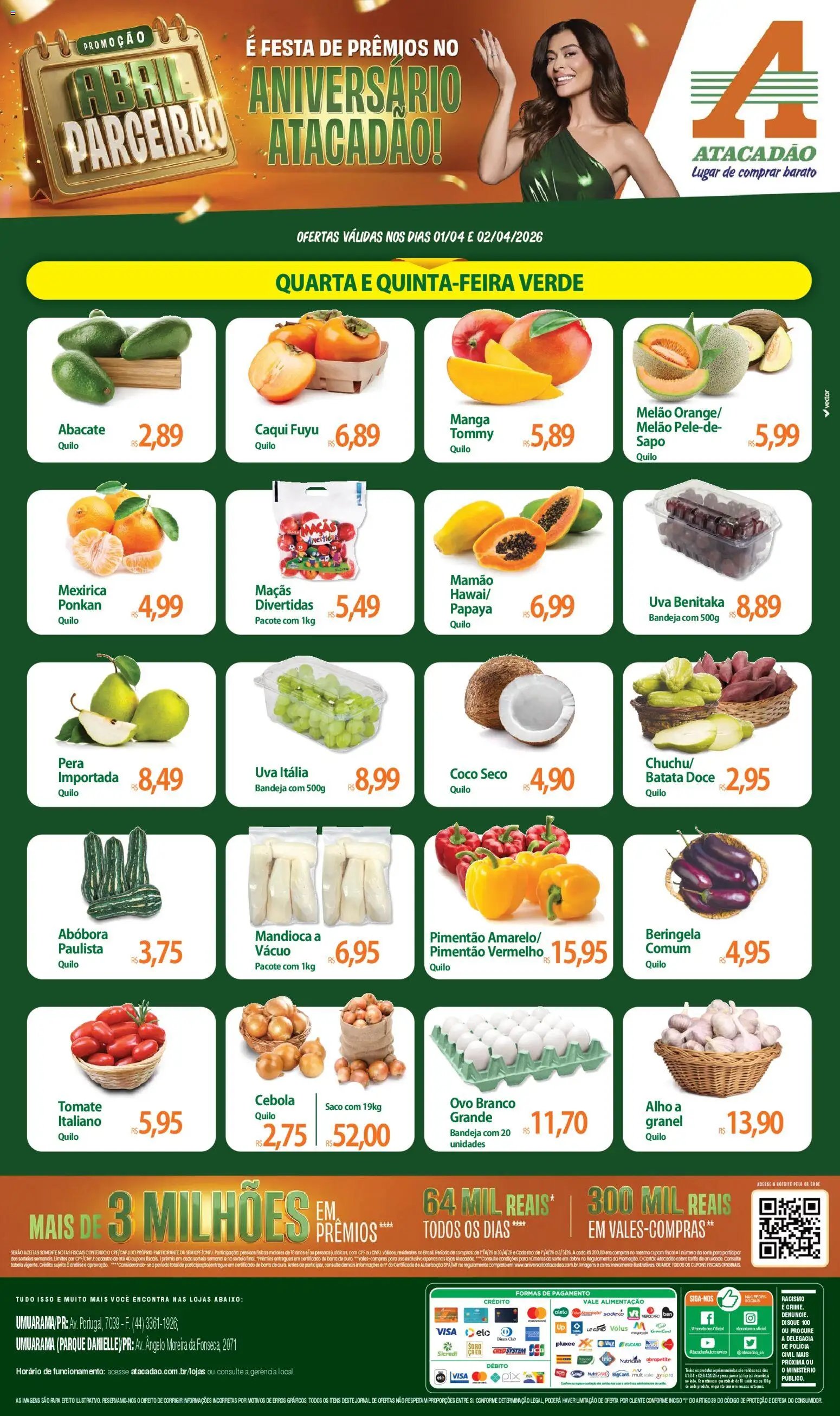 Atacadão folheto a partir de 01/04/2026 Atacadão ofertas - PR (2026-04-01 - 2026-04-02)