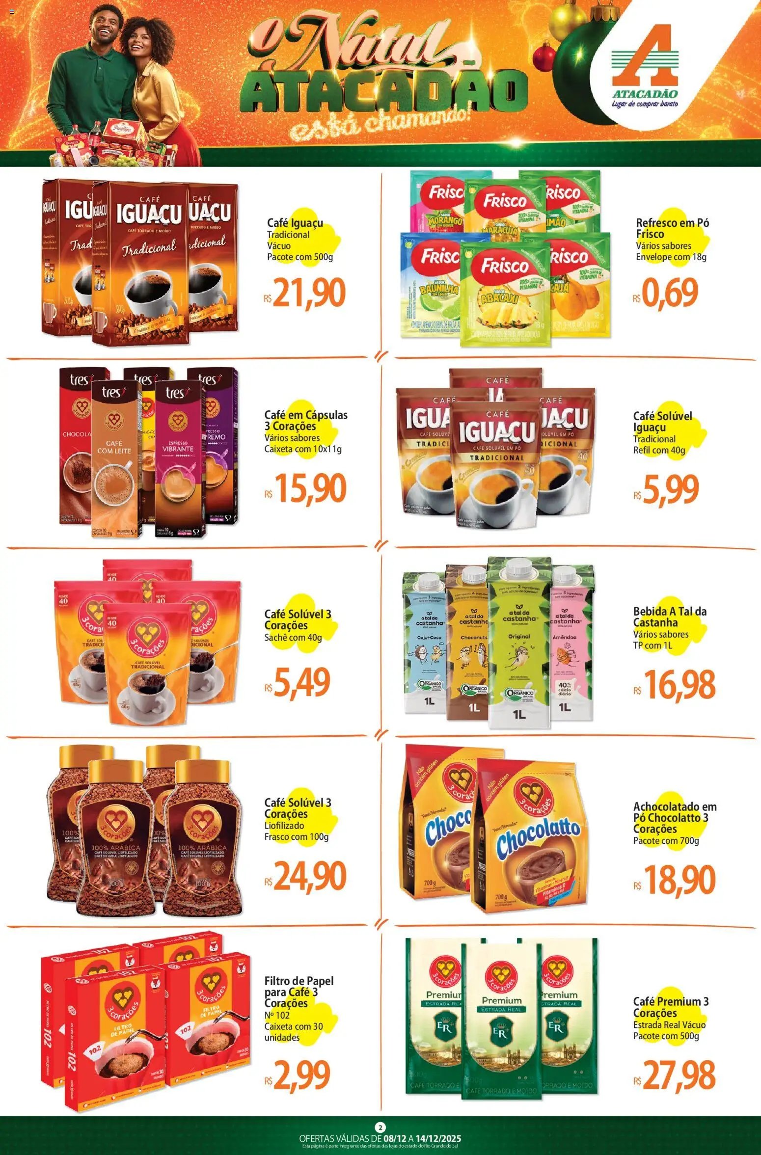 Atacadão folheto a partir de 08/12/2025 Ofertas - RS (2025-12-08 - 2025-12-14)