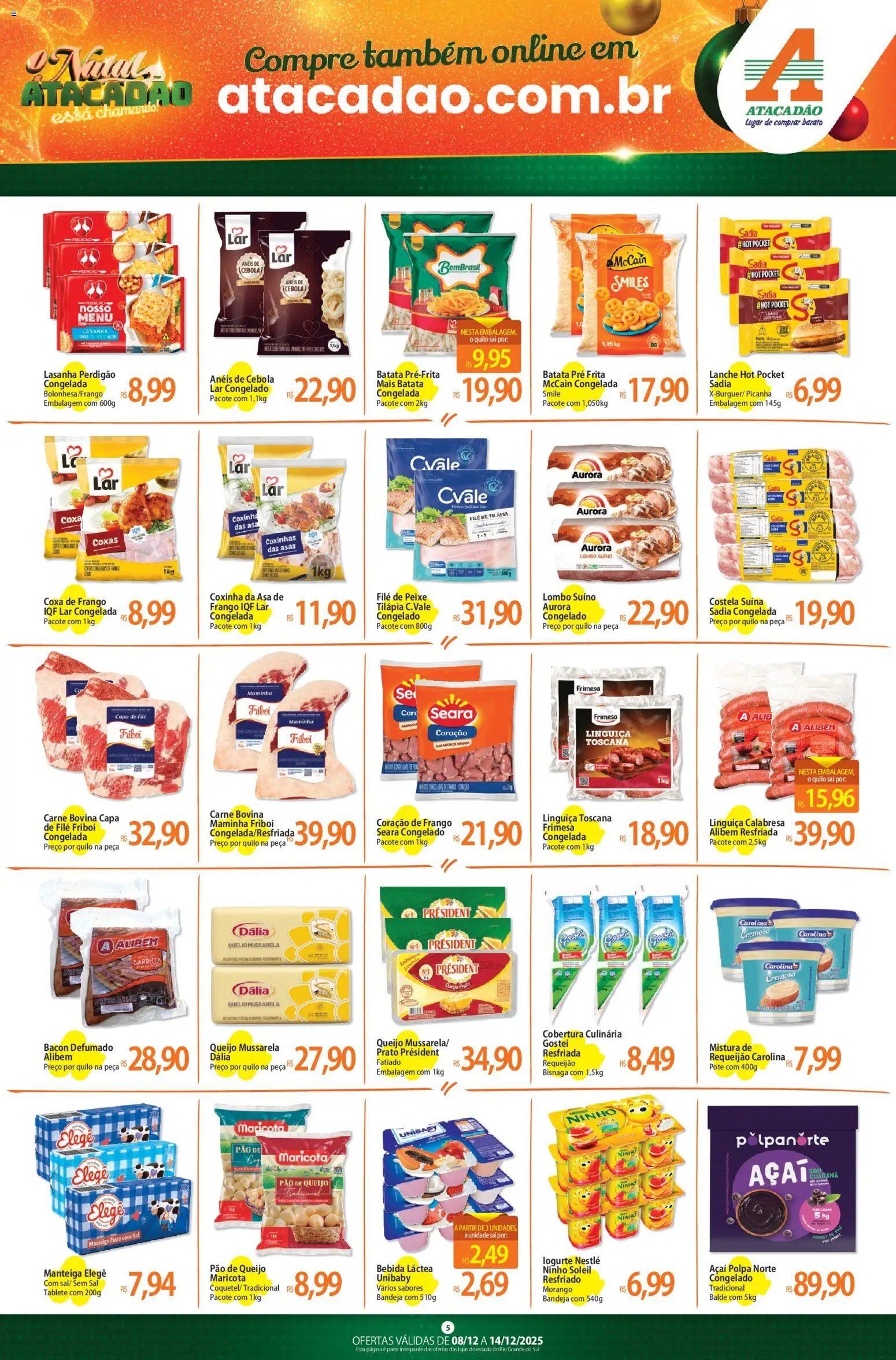 Atacadão folheto a partir de 08/12/2025 Ofertas - RS (2025-12-08 - 2025-12-14)
