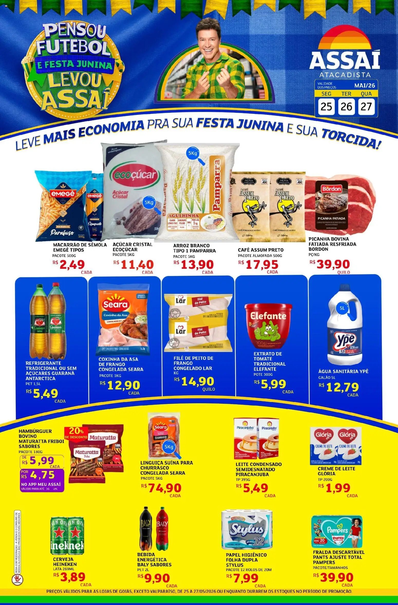 Assaí Atacadista folheto a partir de 25/05/2026 Assaí Atacadista ofertas - GO (2026-05-25 - 2026-05-27)