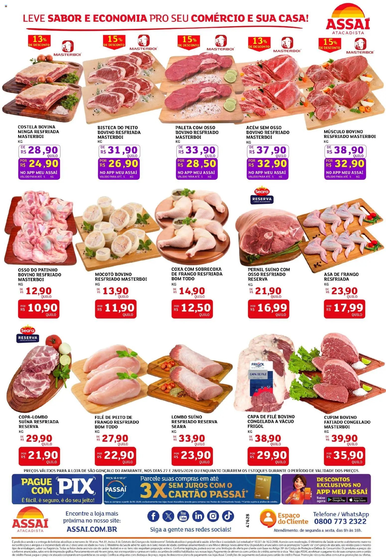 Assaí Atacadista folheto a partir de 27/05/2026 Assaí Atacadista ofertas - RN (2026-05-27 - 2026-05-28)