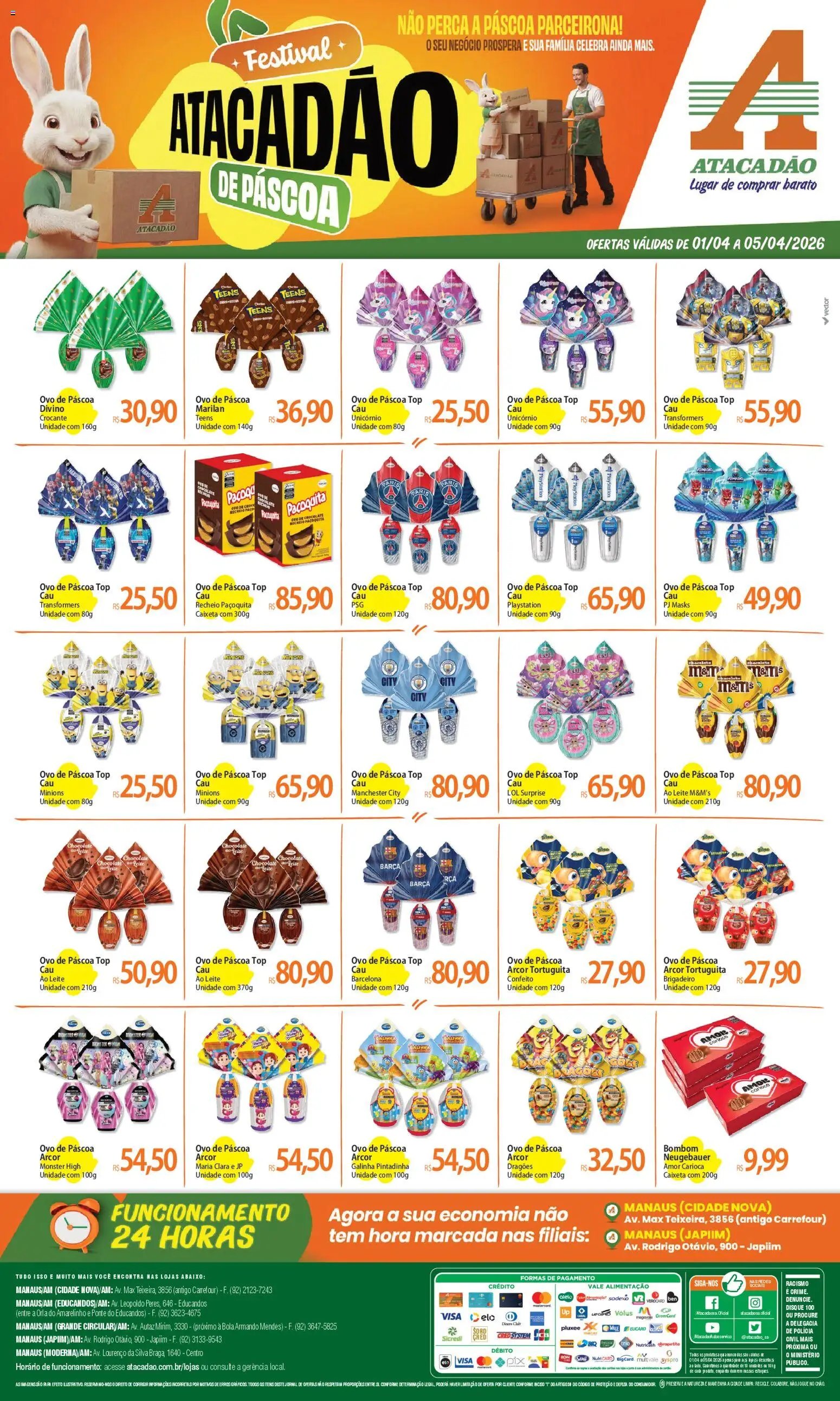 Atacadão folheto a partir de 01/04/2026 Atacadão ofertas - AM (2026-04-01 - 2026-04-05)