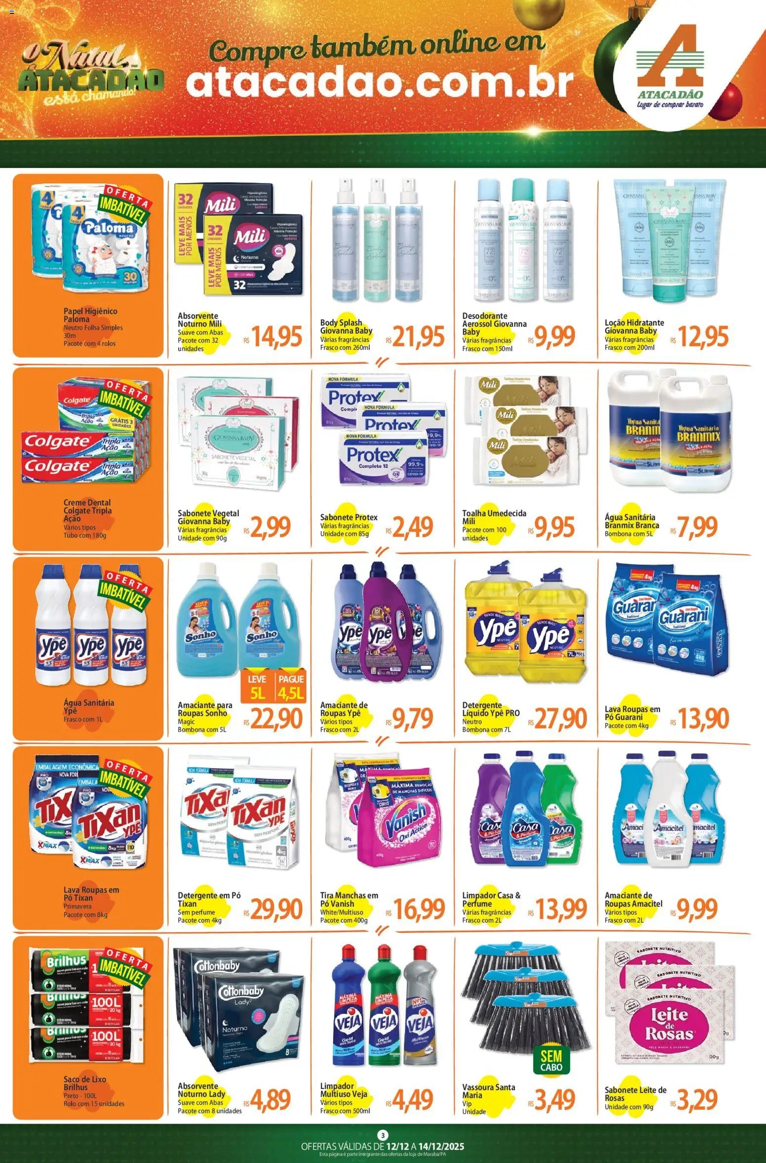 Atacadão folheto a partir de 12/12/2025 Ofertas - PA (2025-12-12 - 2025-12-14)