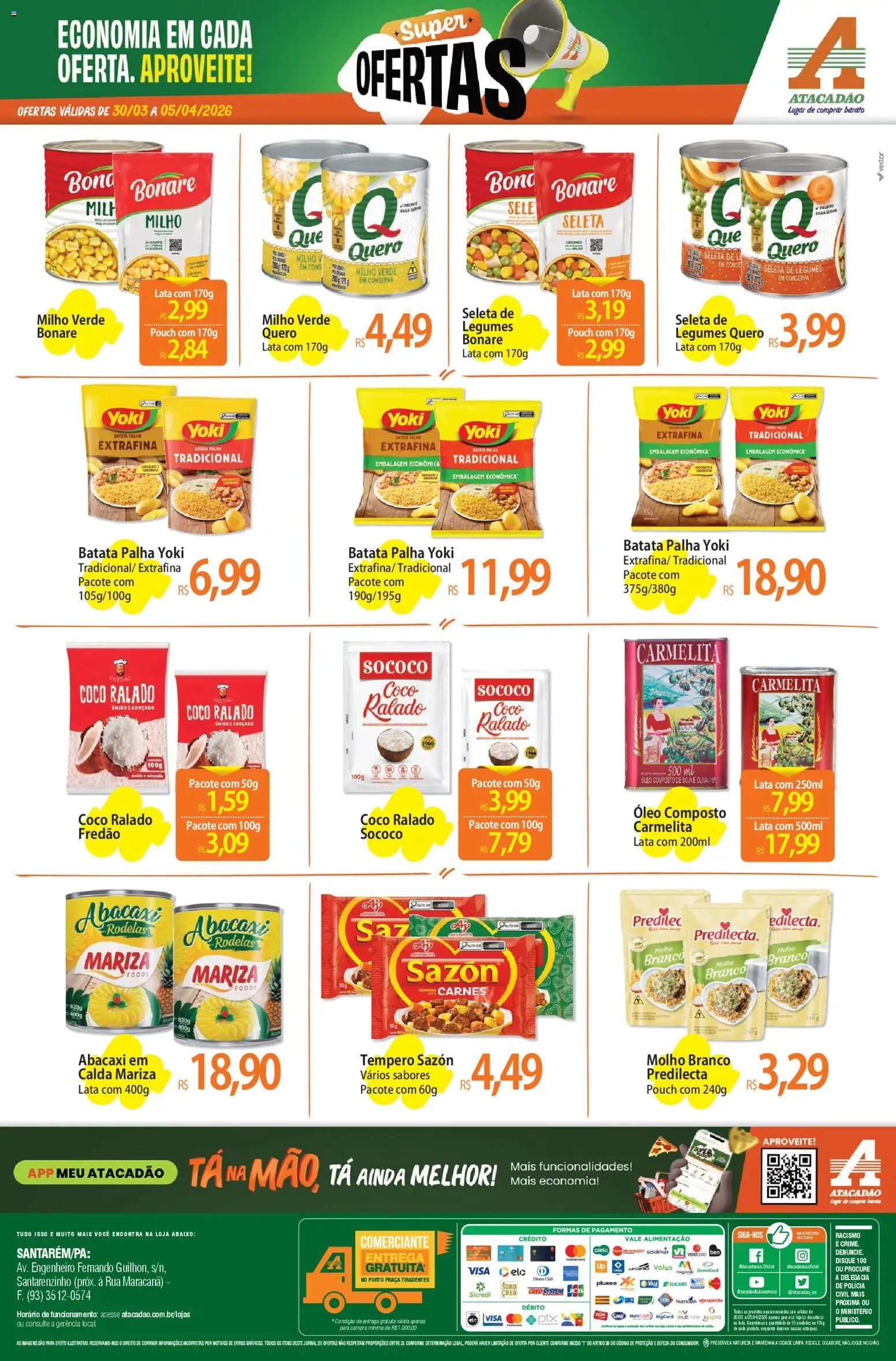 Atacadão folheto a partir de 30/03/2026 Atacadão ofertas - PA (2026-03-30 - 2026-04-05)