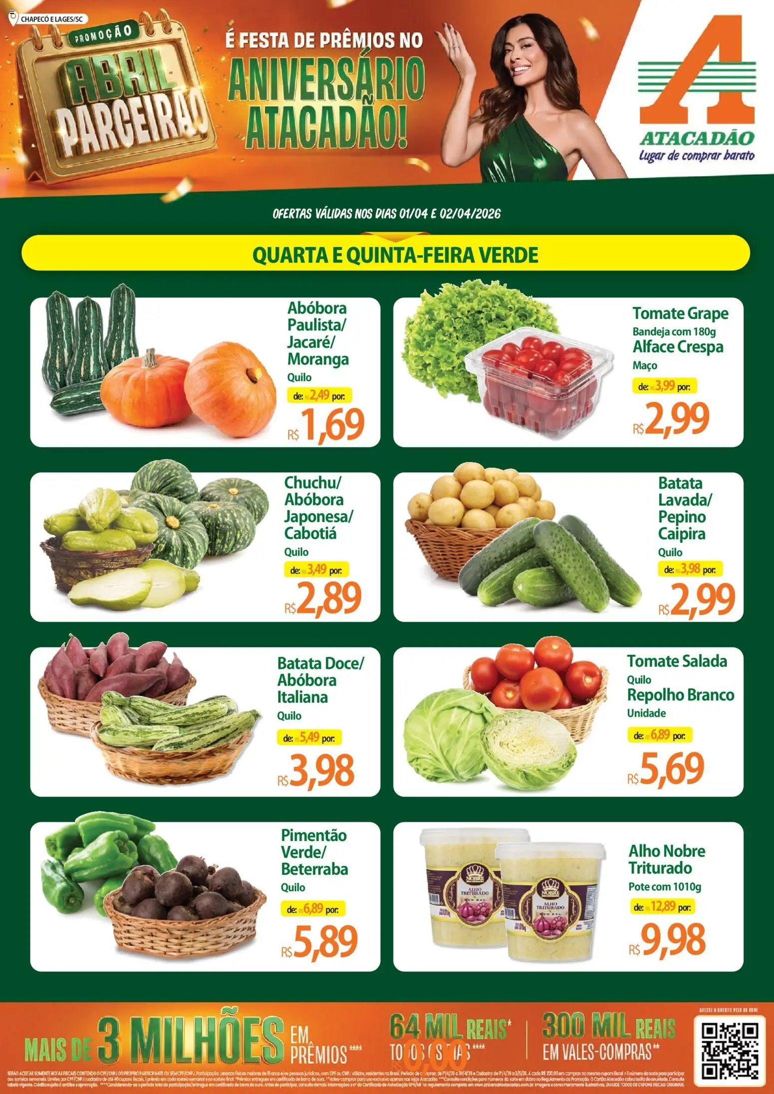 Atacadão folheto a partir de 01/04/2026 Atacadão ofertas - SC (2026-04-01 - 2026-04-02)