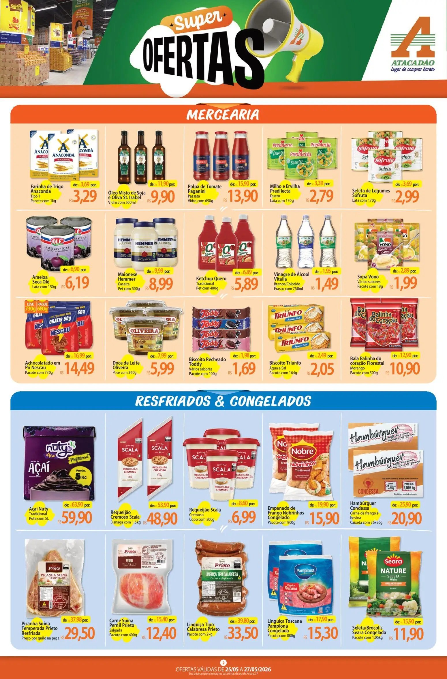 Atacadão folheto a partir de 25/05/2026 Atacadão ofertas - SP (2026-05-25 - 2026-05-27)