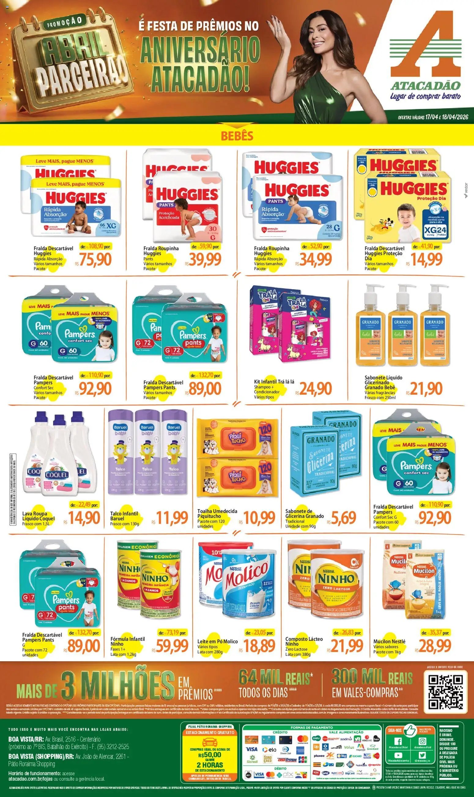 Atacadão folheto a partir de 17/04/2026 Atacadão ofertas - RR (2026-04-17 - 2026-04-18)