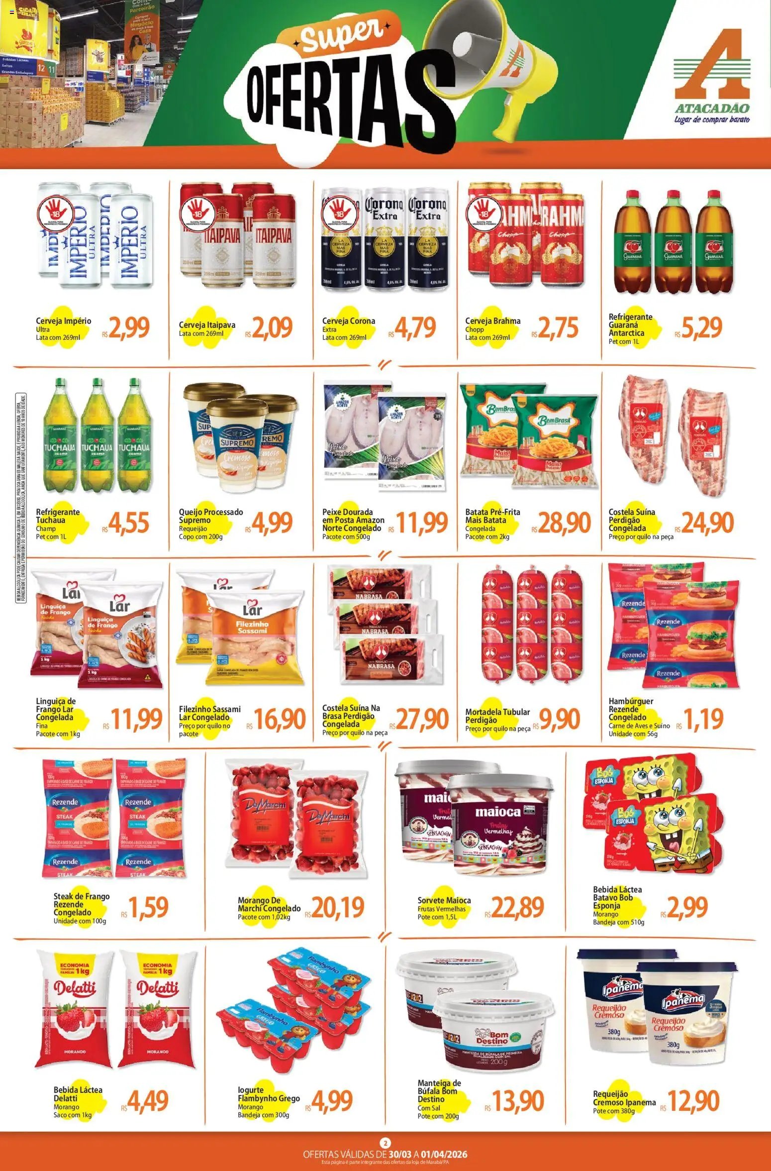 Atacadão folheto a partir de 30/03/2026 Atacadão ofertas - PA (2026-03-30 - 2026-04-01)
