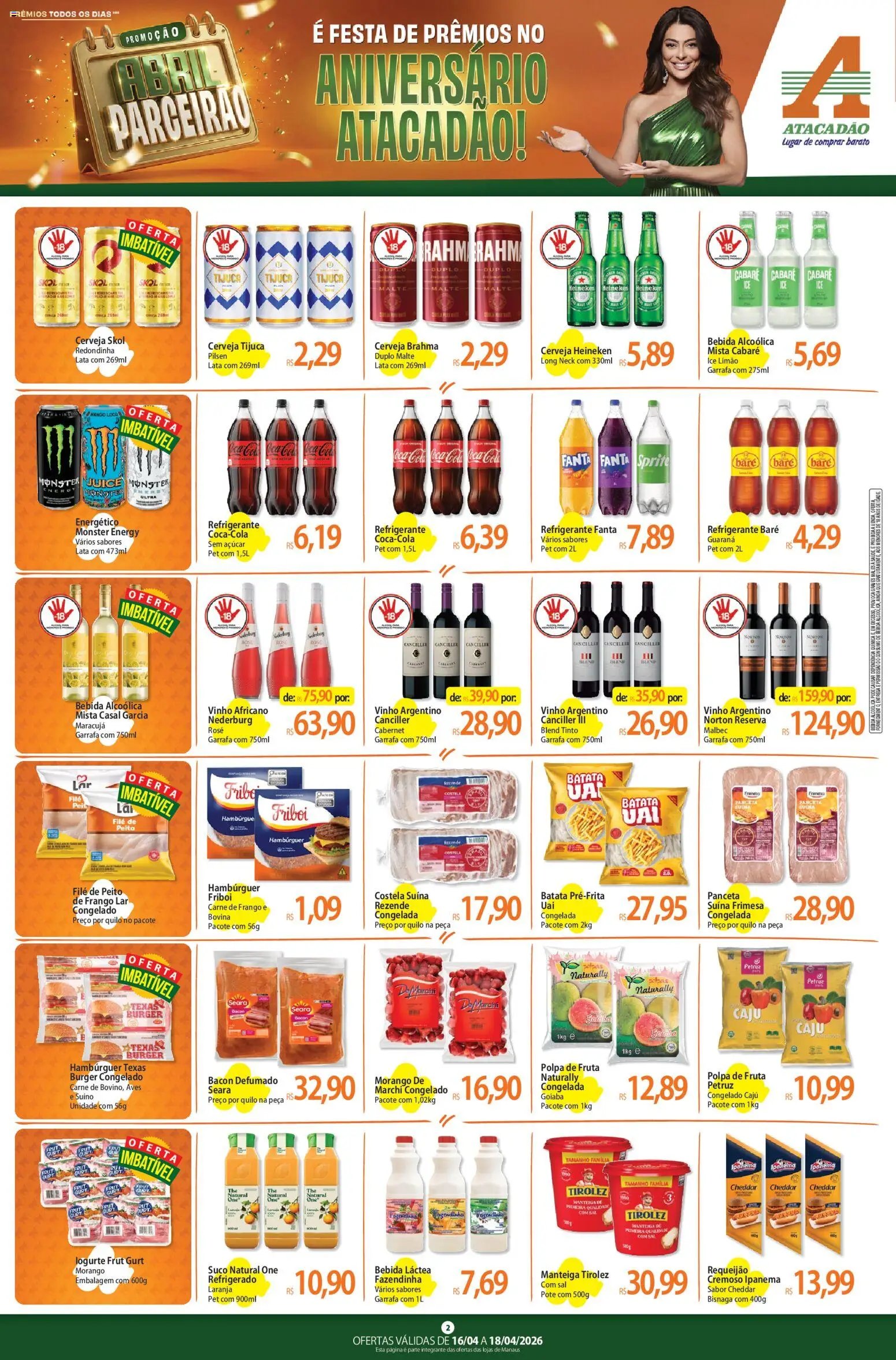 Atacadão folheto a partir de 16/04/2026 Atacadão ofertas - AM (2026-04-16 - 2026-04-18)