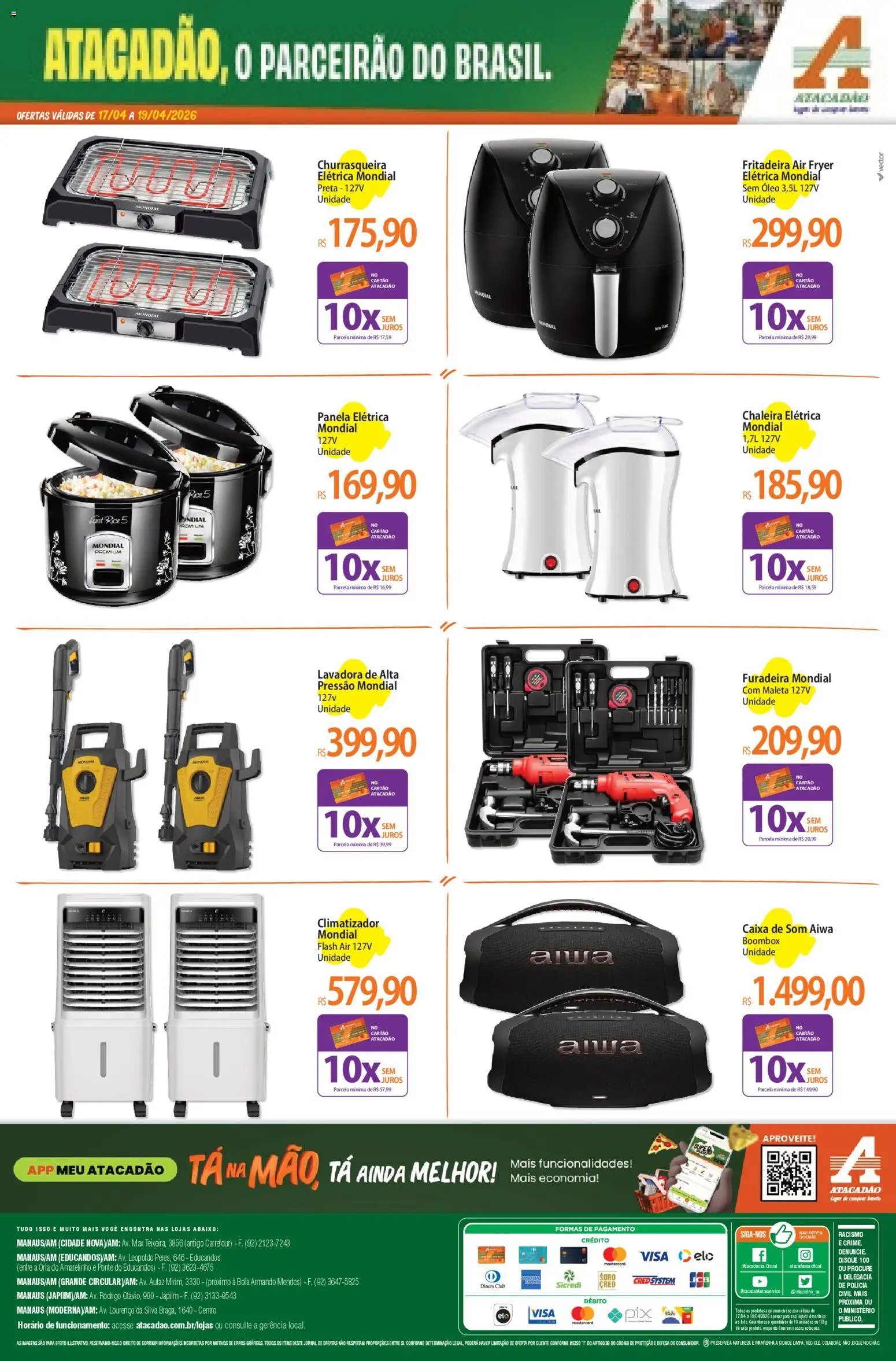 Atacadão folheto a partir de 17/04/2026 Atacadão ofertas - AM (2026-04-17 - 2026-04-19)