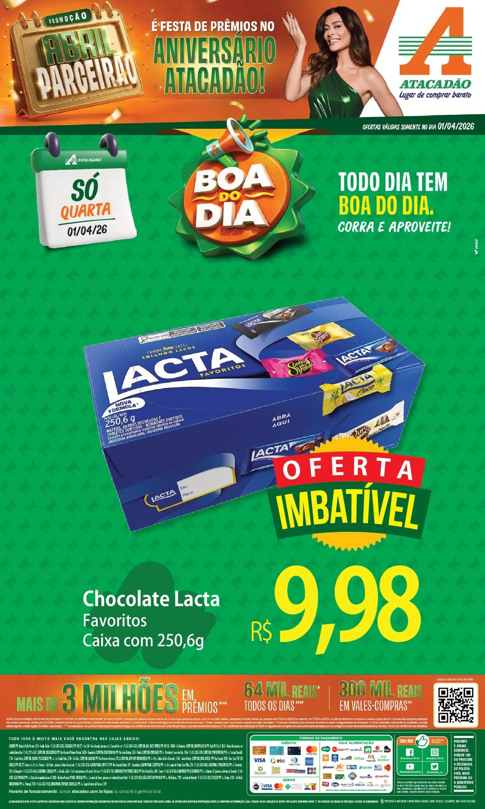 Atacadão folheto a partir de 01/04/2026 Atacadão ofertas - PR (2026-04-01 - 2026-04-01)