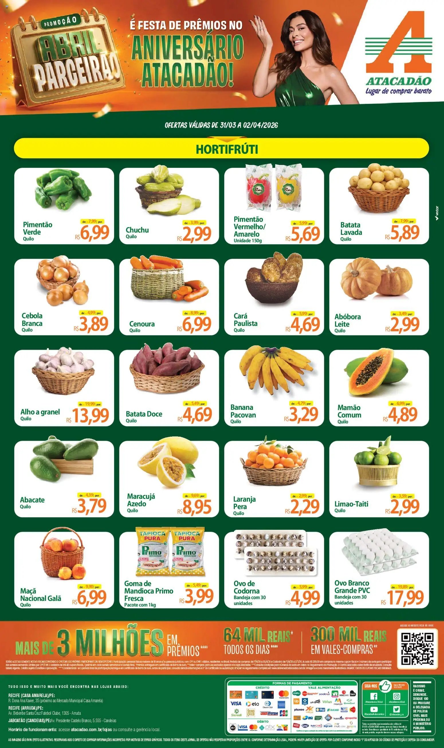 Atacadão folheto a partir de 31/03/2026 Atacadão ofertas - PE (2026-03-31 - 2026-04-02)