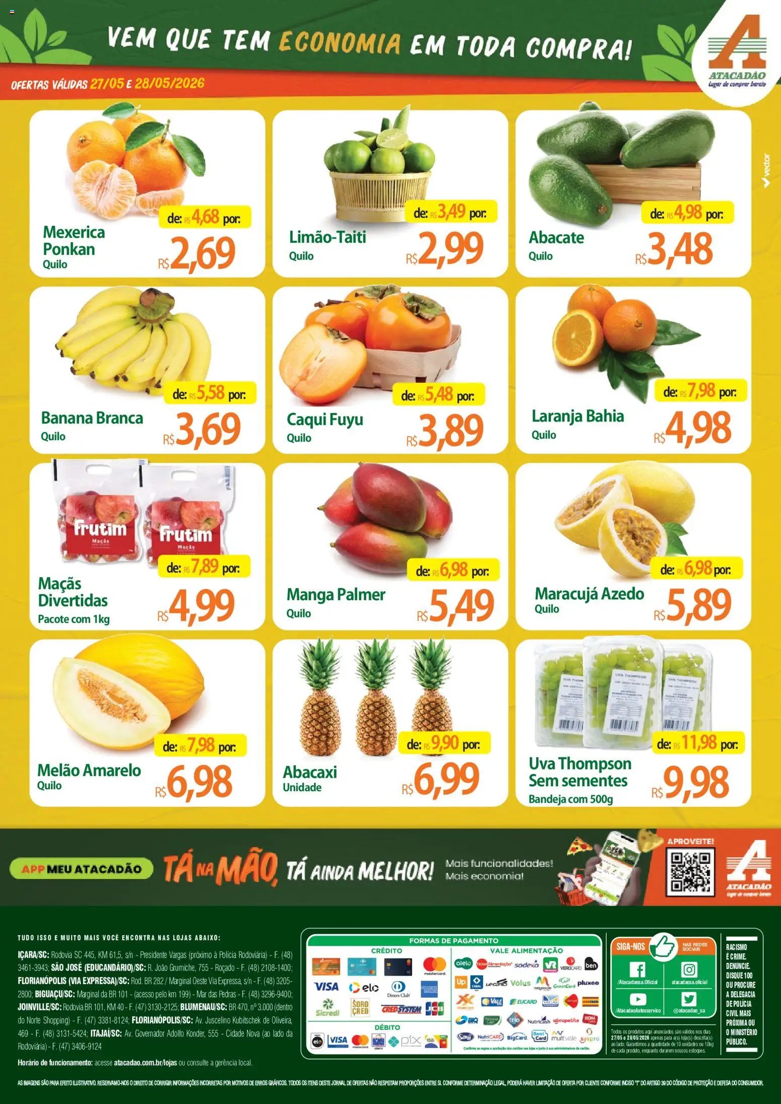 Atacadão folheto a partir de 27/05/2026 Atacadão ofertas - SC (2026-05-27 - 2026-05-28)