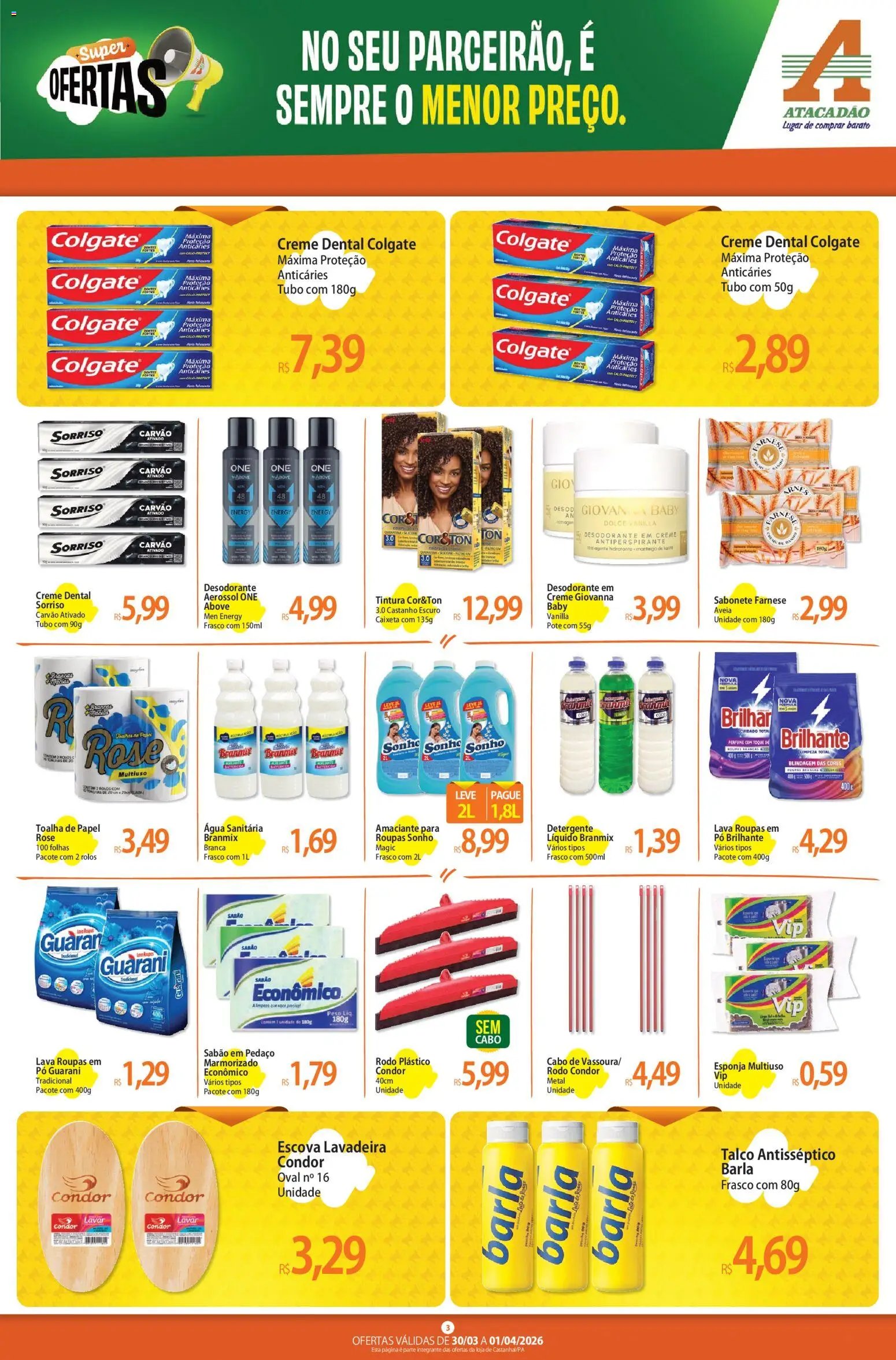 Atacadão folheto a partir de 30/03/2026 Atacadão ofertas - PA (2026-03-30 - 2026-04-01)