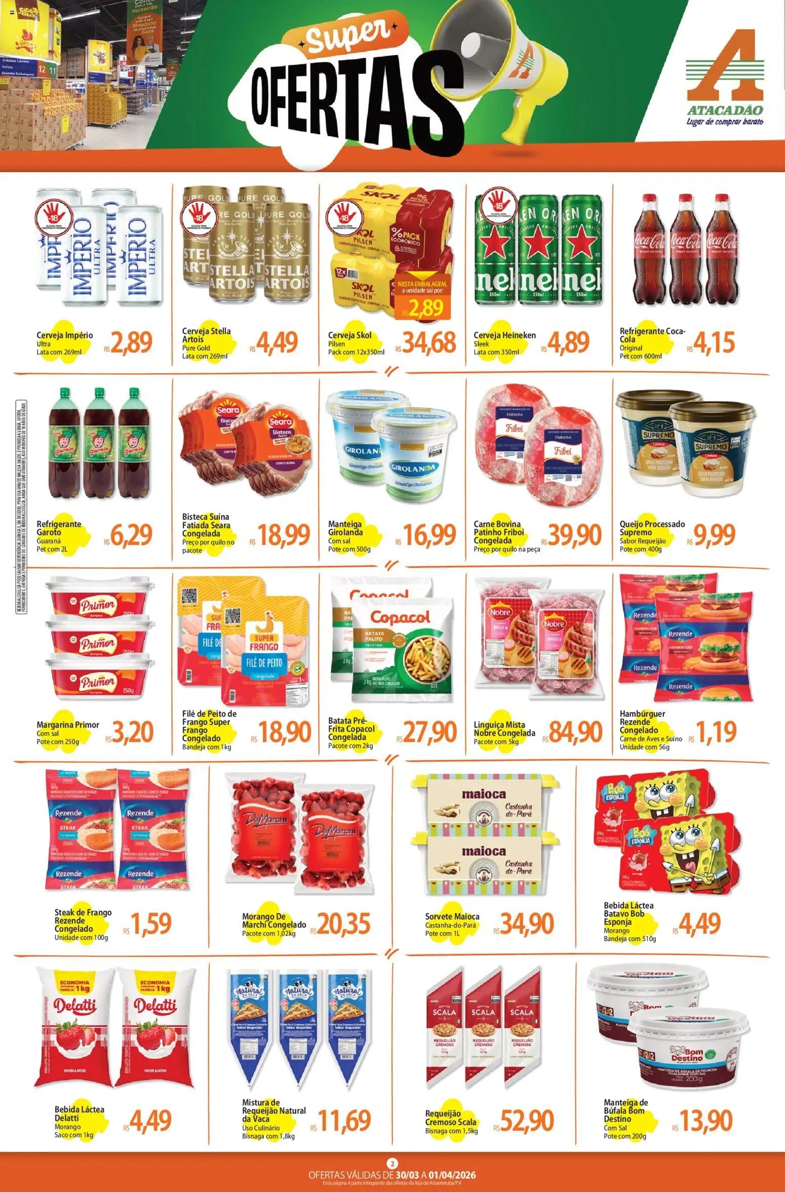 Atacadão folheto a partir de 30/03/2026 Atacadão ofertas - PA (2026-03-30 - 2026-04-01)
