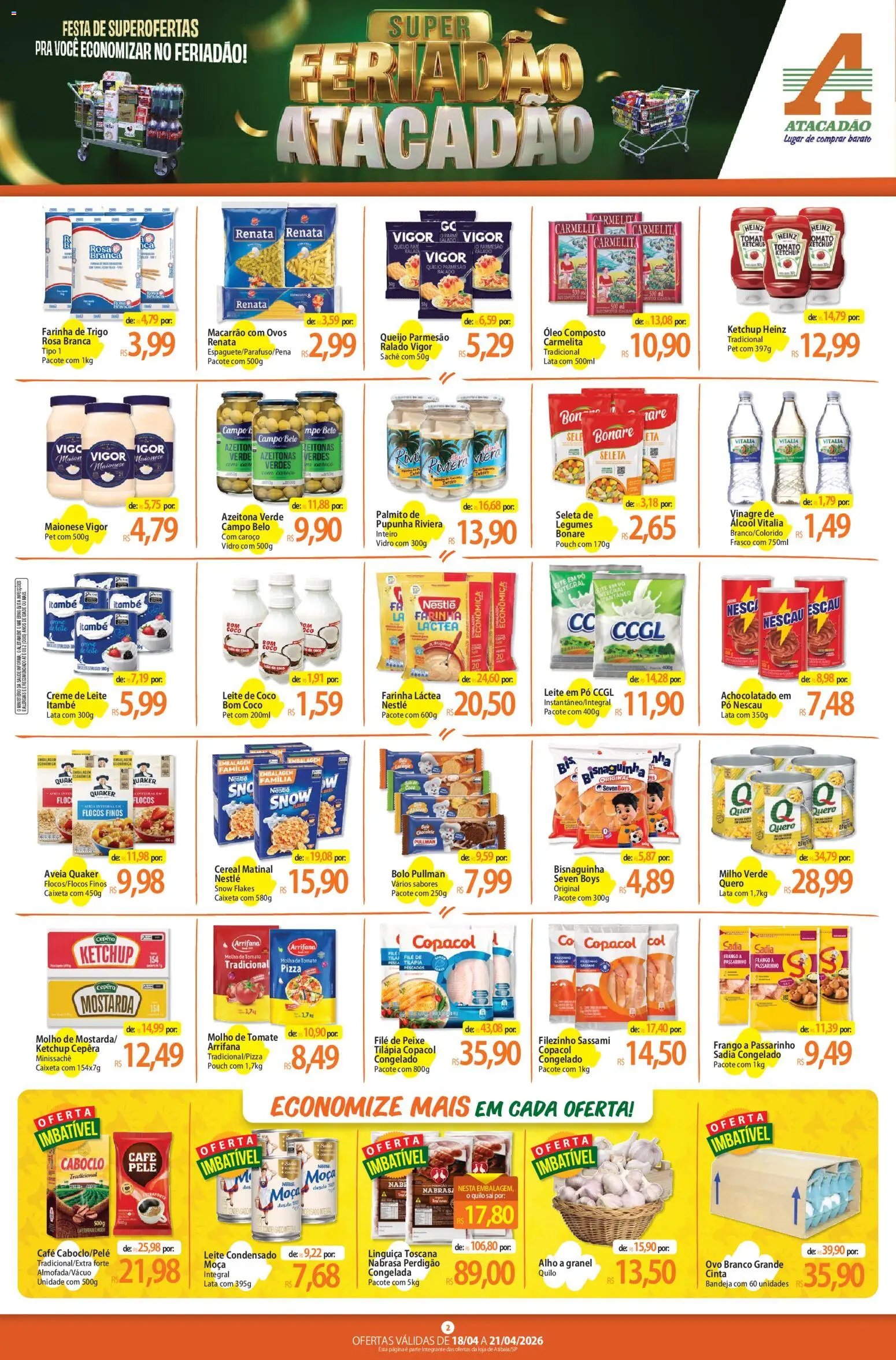 Atacadão folheto a partir de 18/04/2026 Atacadão ofertas - SP (2026-04-18 - 2026-04-21)