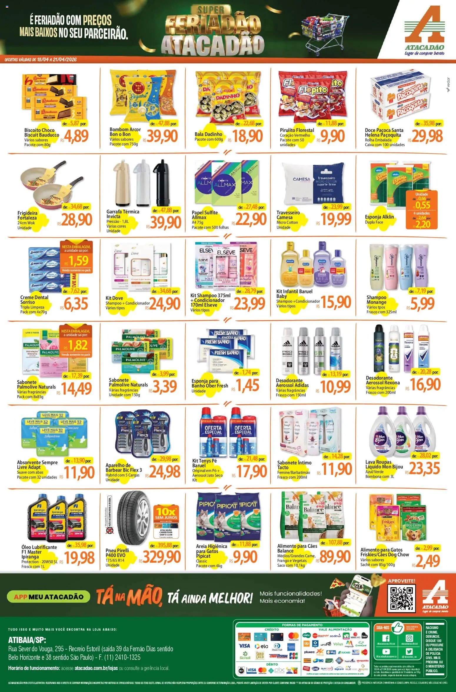 Atacadão folheto a partir de 18/04/2026 Atacadão ofertas - SP (2026-04-18 - 2026-04-21)