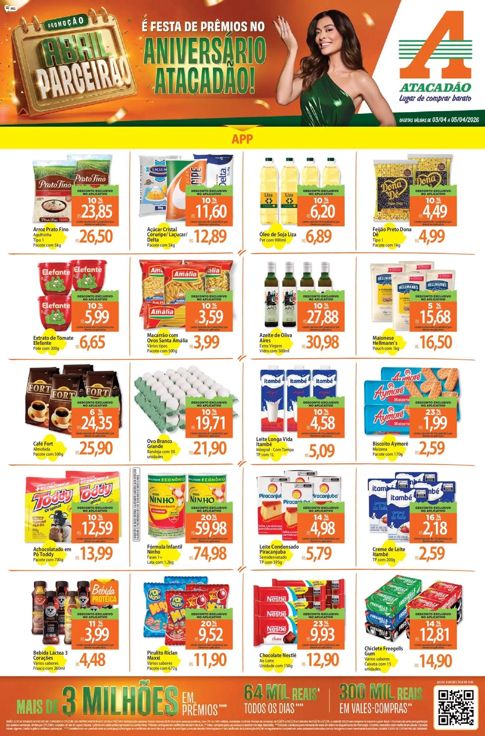 Atacadão folheto a partir de 03/04/2026 Atacadão ofertas - MG (2026-04-03 - 2026-04-05)