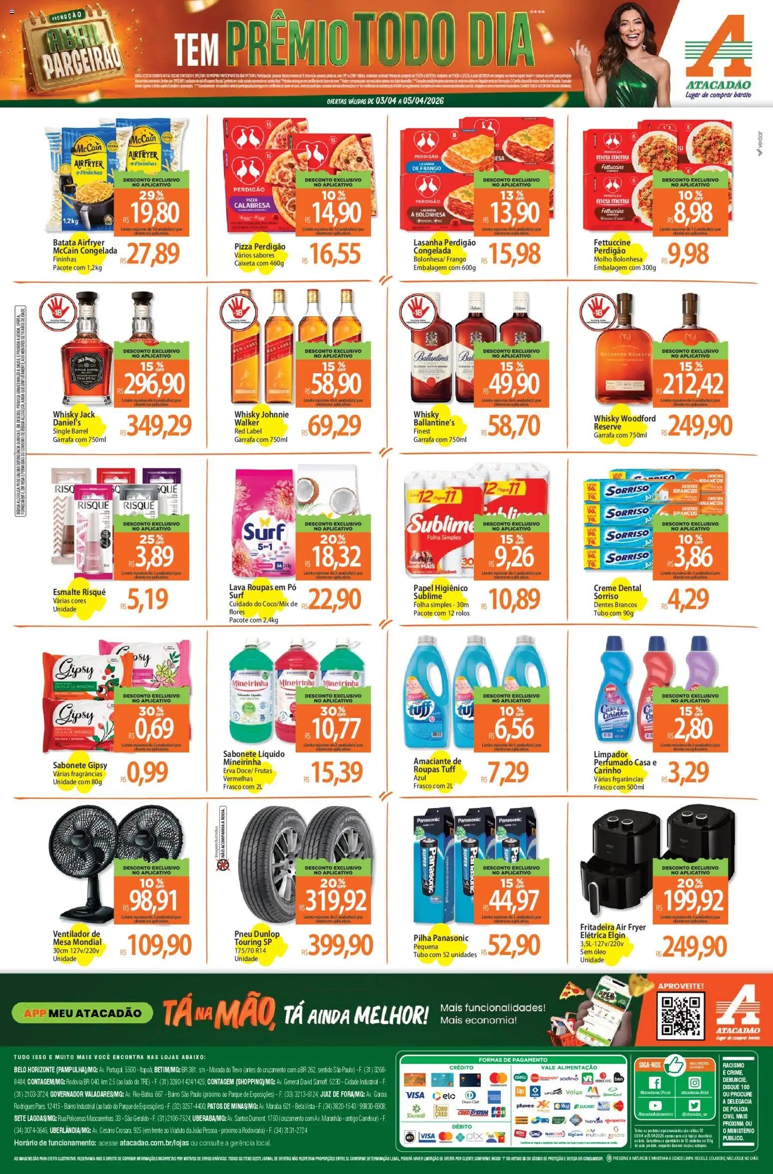 Atacadão folheto a partir de 03/04/2026 Atacadão ofertas - MG (2026-04-03 - 2026-04-05)