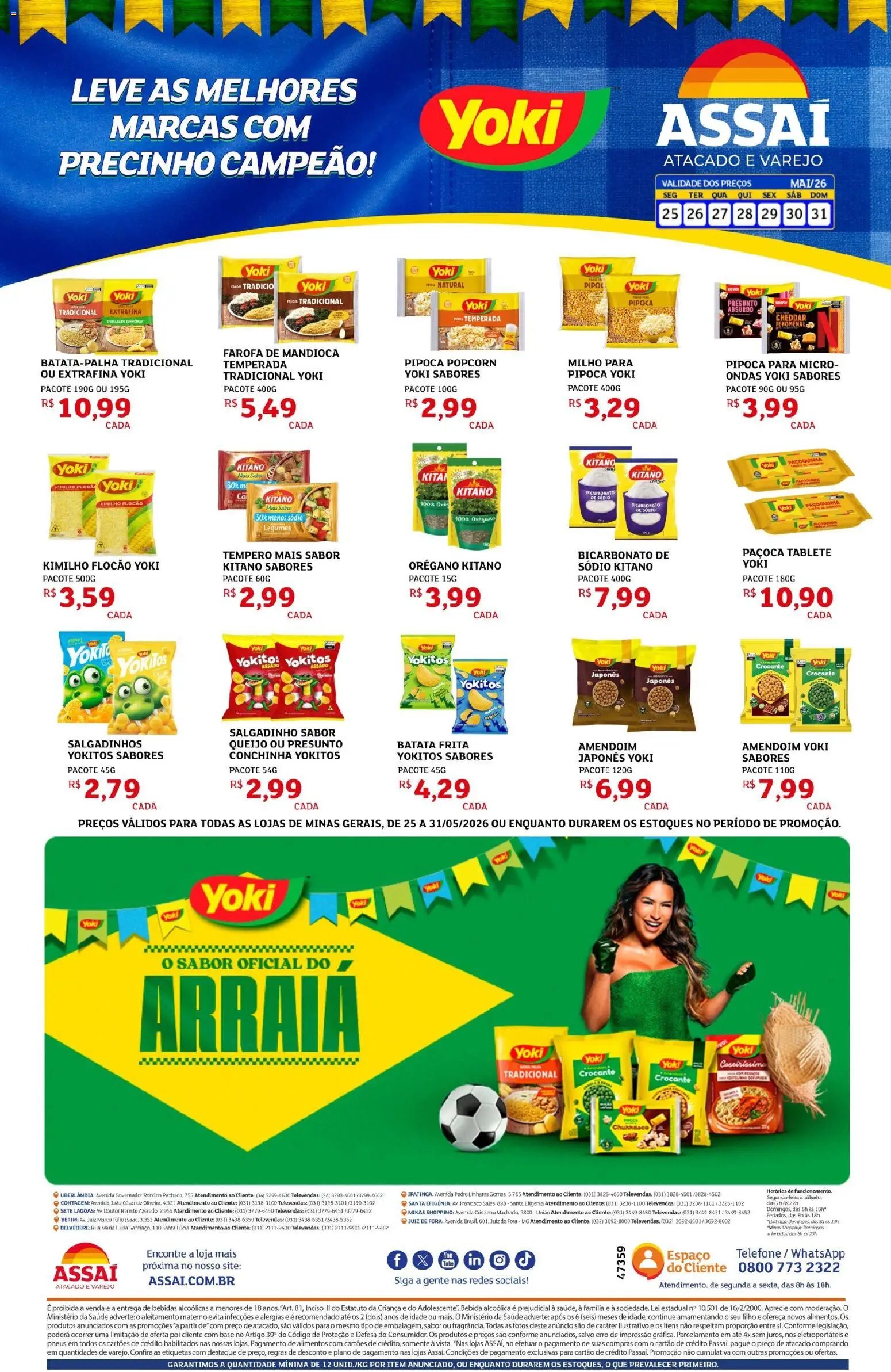 Assaí Atacadista folheto a partir de 25/05/2026 Assaí Atacadista ofertas - MG (2026-05-25 - 2026-05-31)