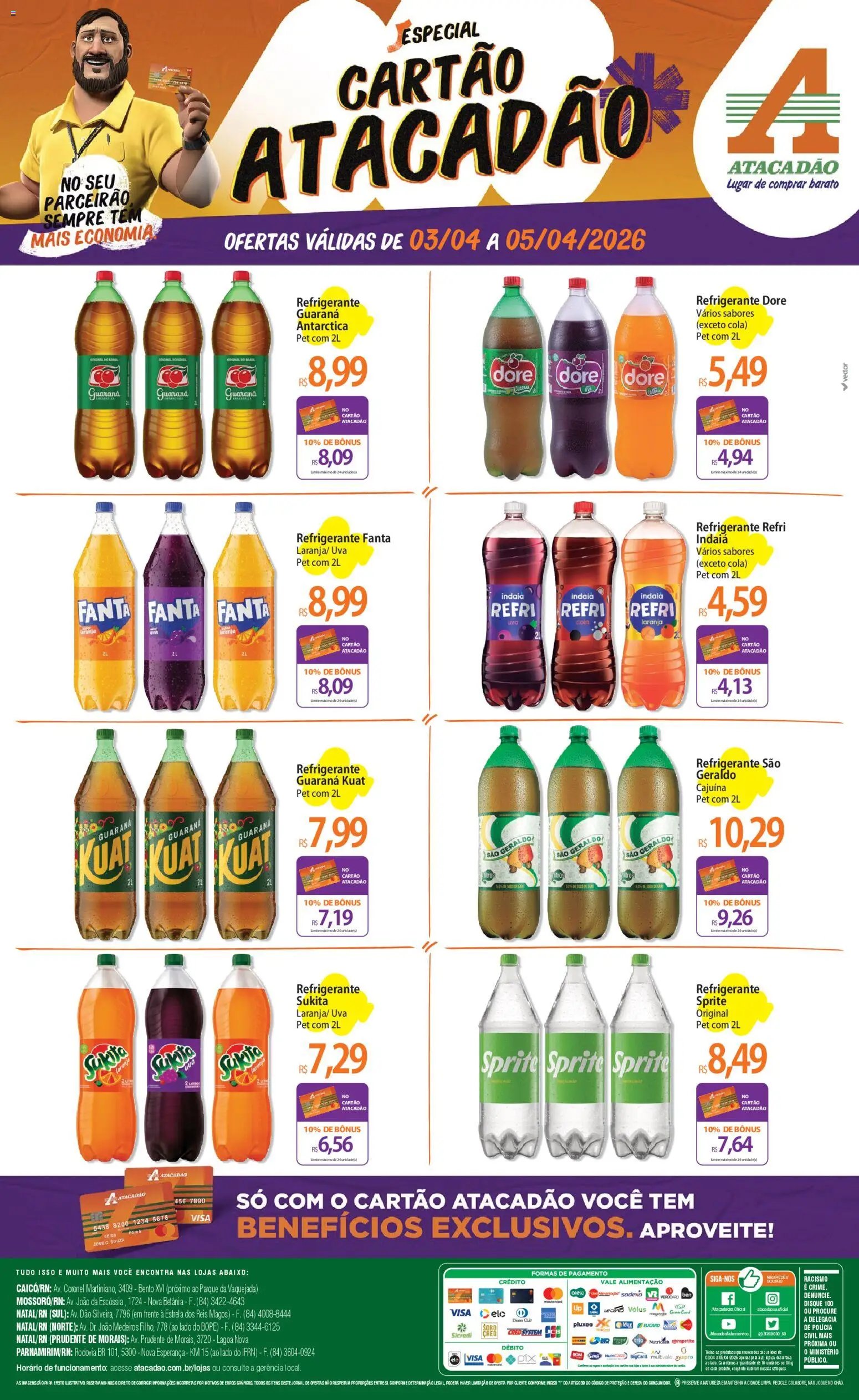 Atacadão folheto a partir de 03/04/2026 Atacadão ofertas - RN (2026-04-03 - 2026-04-05)