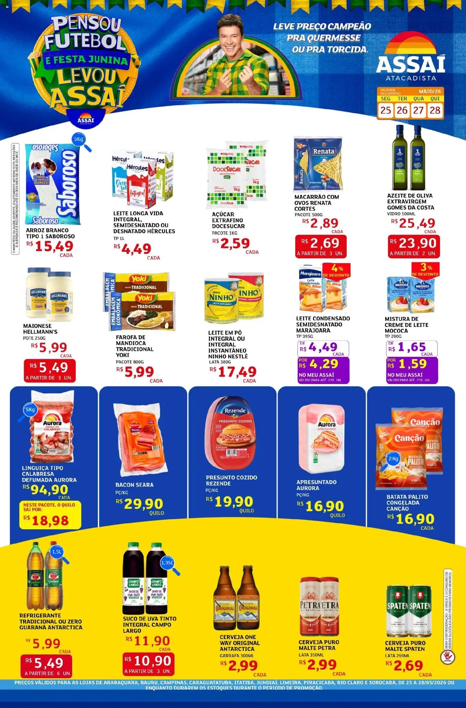 Assaí Atacadista folheto a partir de 25/05/2026 Assaí Atacadista ofertas - SP (2026-05-25 - 2026-05-28)