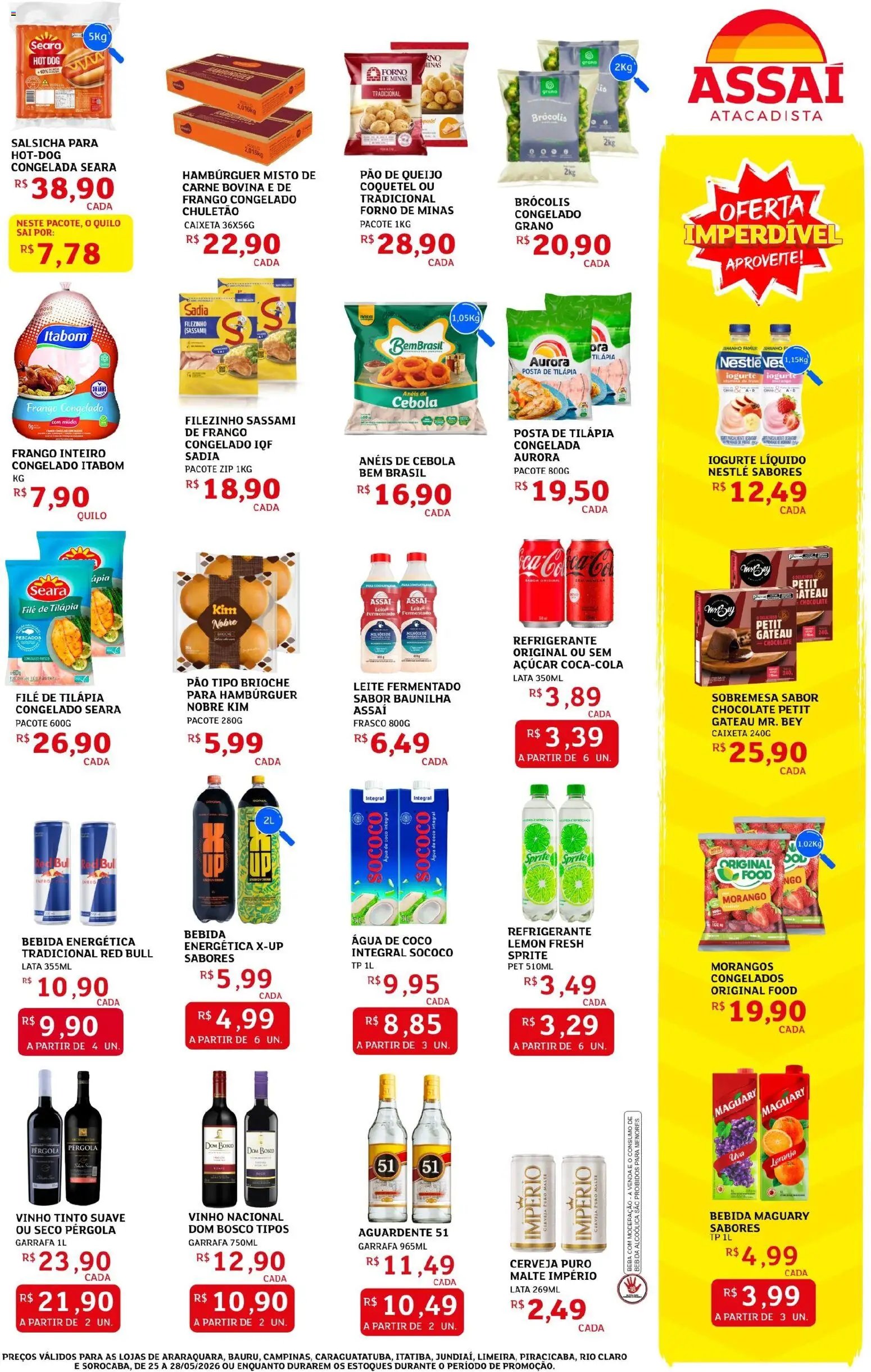 Assaí Atacadista folheto a partir de 25/05/2026 Assaí Atacadista ofertas - SP (2026-05-25 - 2026-05-28)