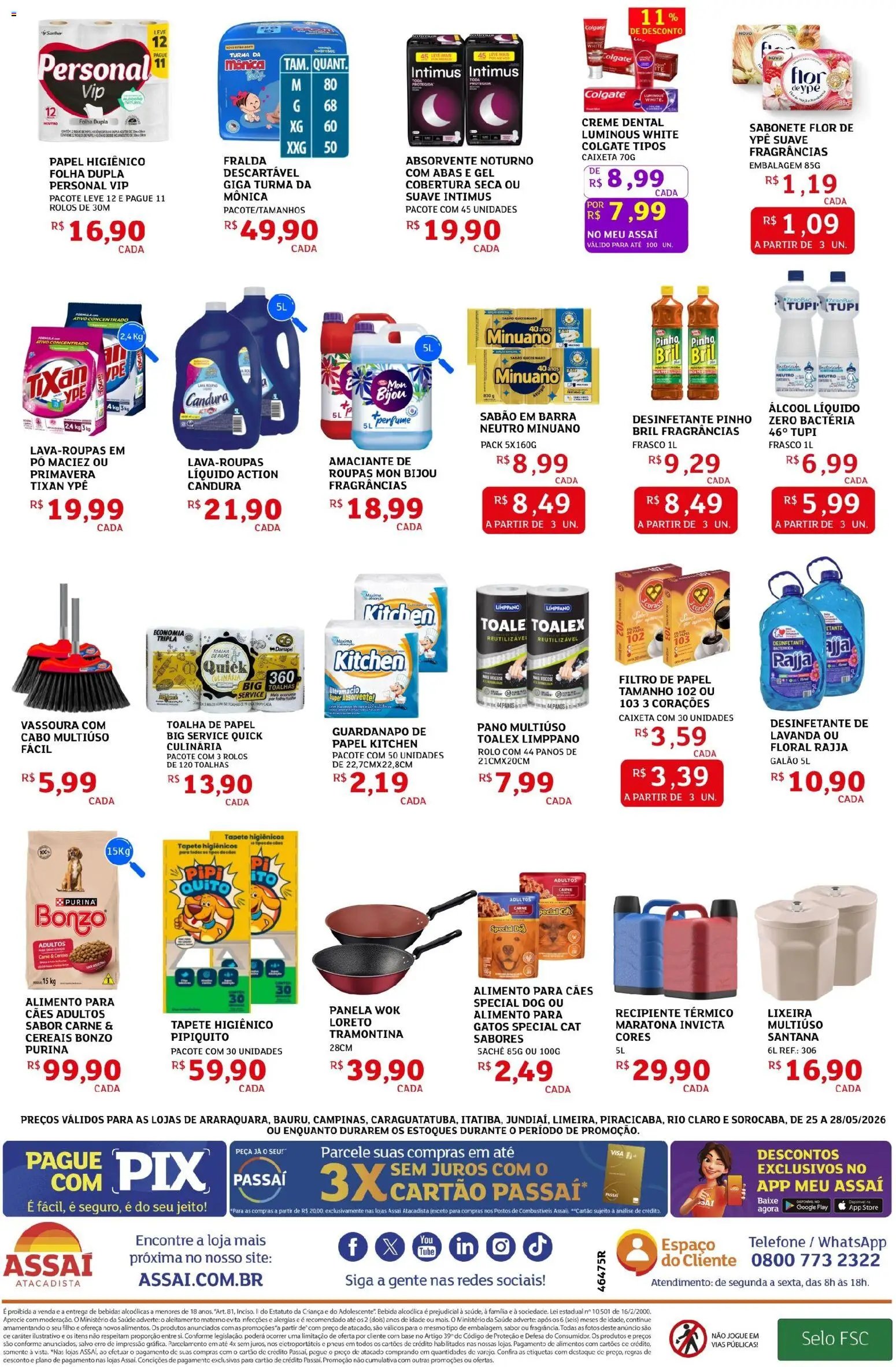 Assaí Atacadista folheto a partir de 25/05/2026 Assaí Atacadista ofertas - SP (2026-05-25 - 2026-05-28)