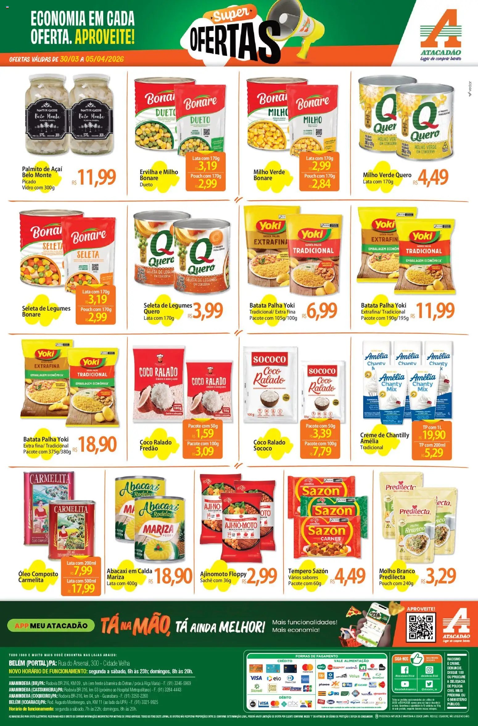 Atacadão folheto a partir de 30/03/2026 Atacadão ofertas - PA (2026-03-30 - 2026-04-05)