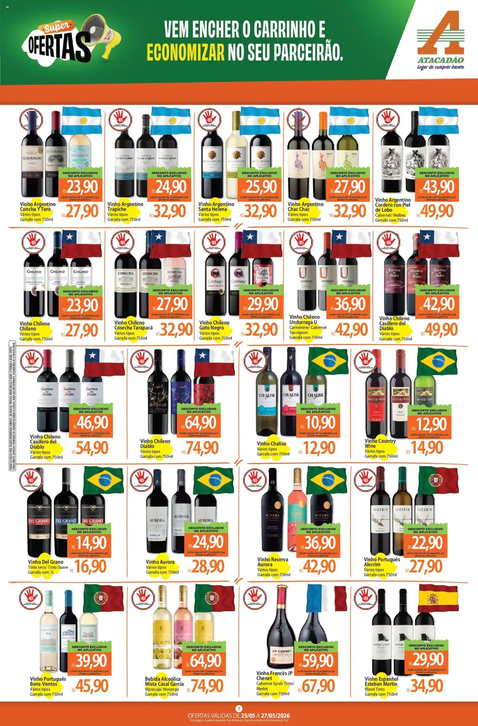 Atacadão folheto a partir de 25/05/2026 Atacadão ofertas - RS (2026-05-25 - 2026-05-27)