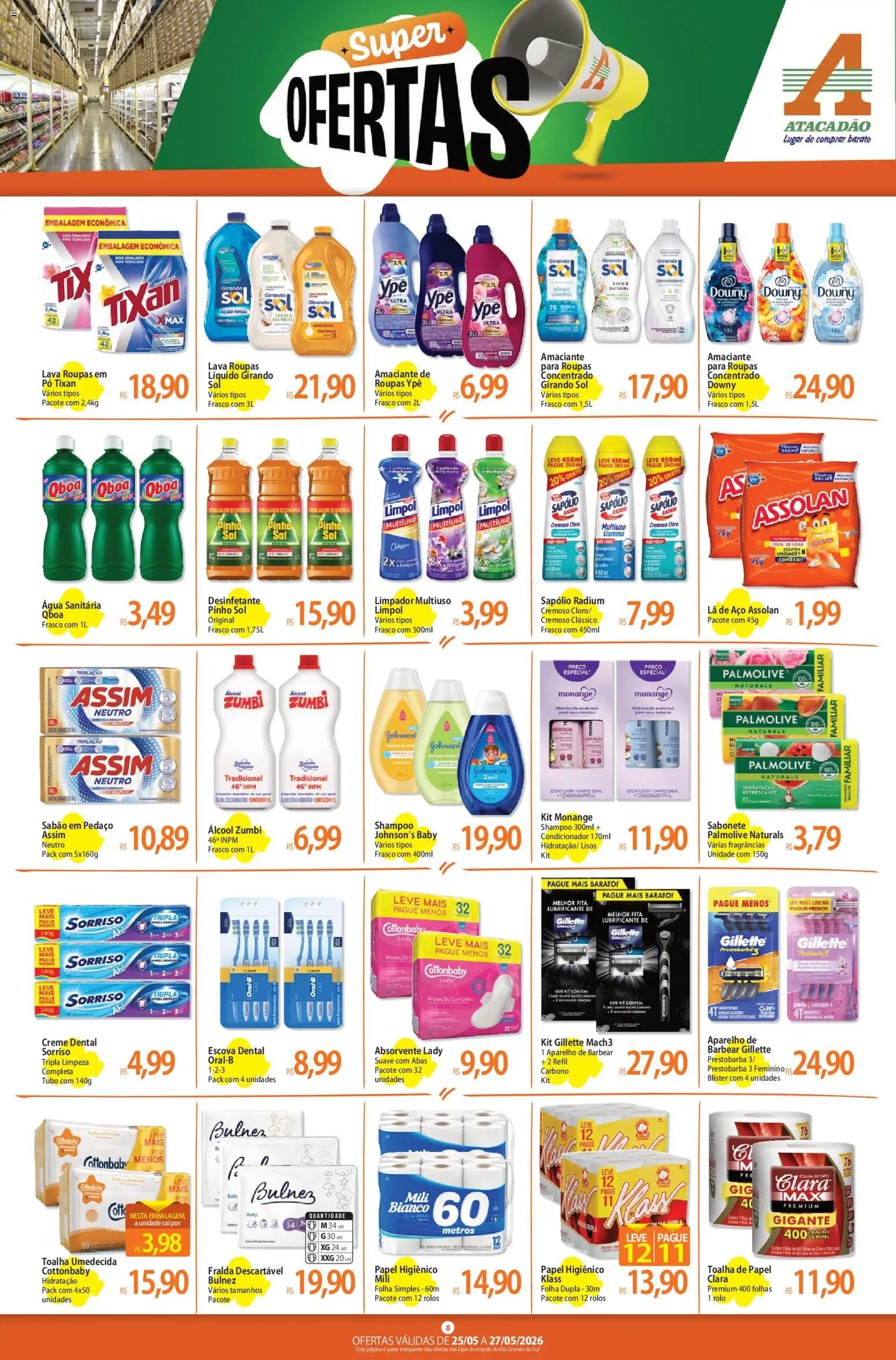 Atacadão folheto a partir de 25/05/2026 Atacadão ofertas - RS (2026-05-25 - 2026-05-27)