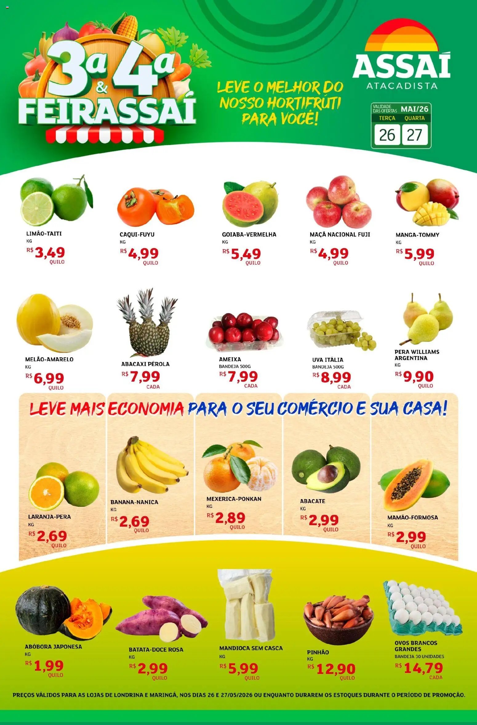 Assaí Atacadista folheto a partir de 26/05/2026 Assaí Atacadista ofertas - PR (2026-05-26 - 2026-05-27)