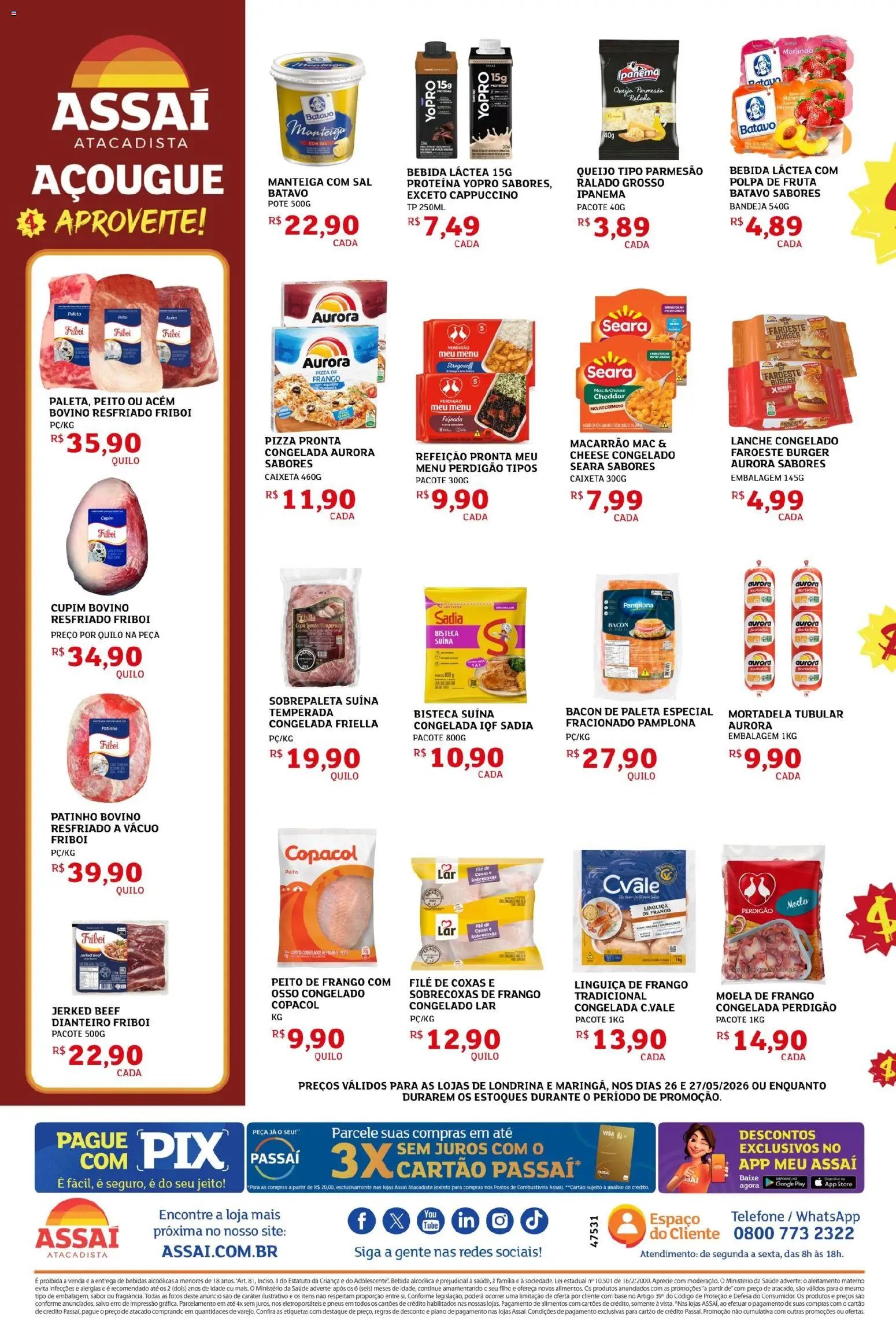 Assaí Atacadista folheto a partir de 26/05/2026 Assaí Atacadista ofertas - PR (2026-05-26 - 2026-05-27)