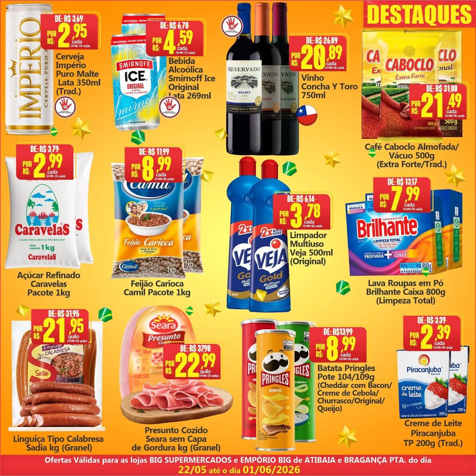 Big Supermercados folheto a partir de 22/05/2026 Big Supermercados - Ofertas da semana (2026-05-22 - 2026-06-01)