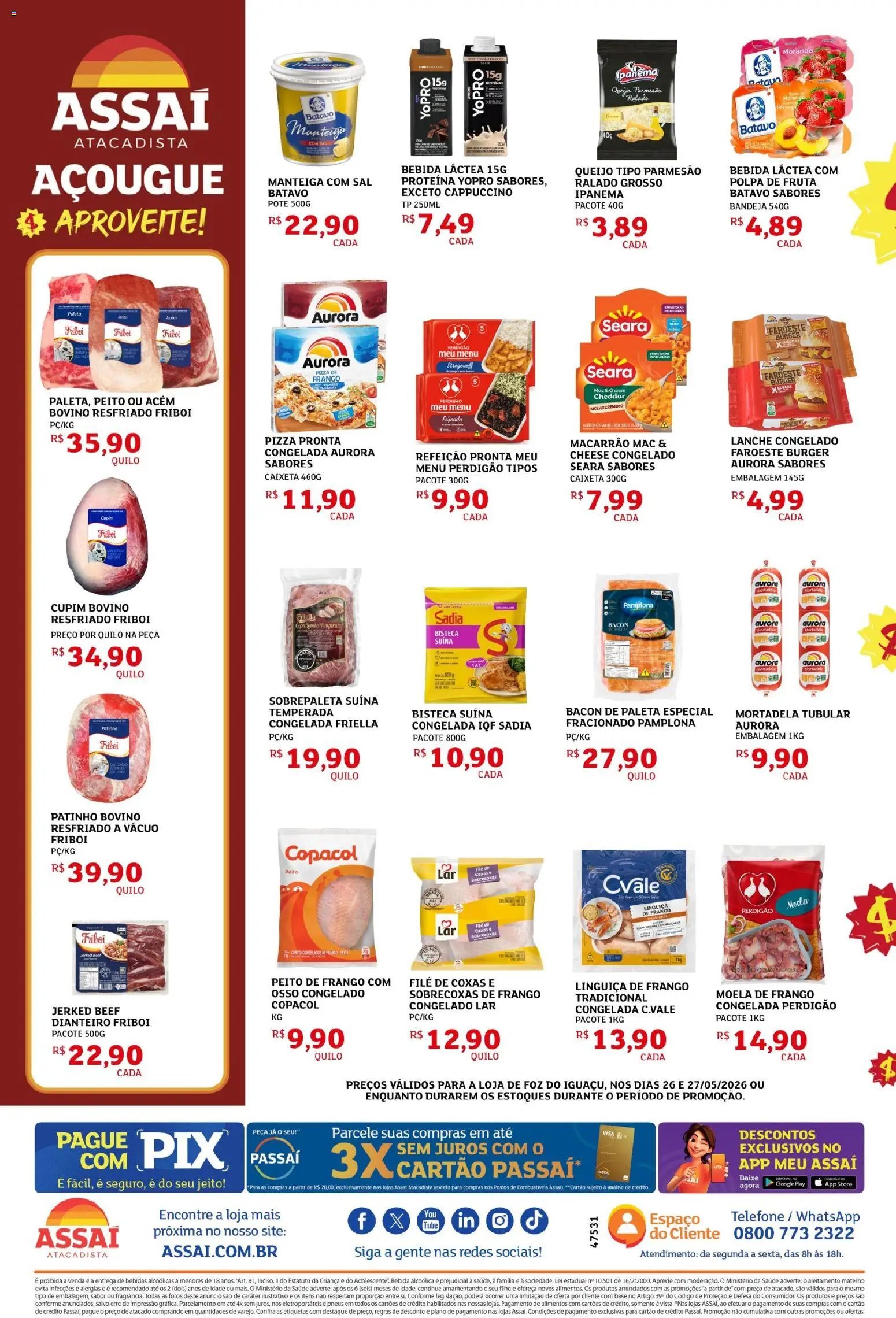 Assaí Atacadista folheto a partir de 26/05/2026 Assaí Atacadista ofertas - PR (2026-05-26 - 2026-05-27)