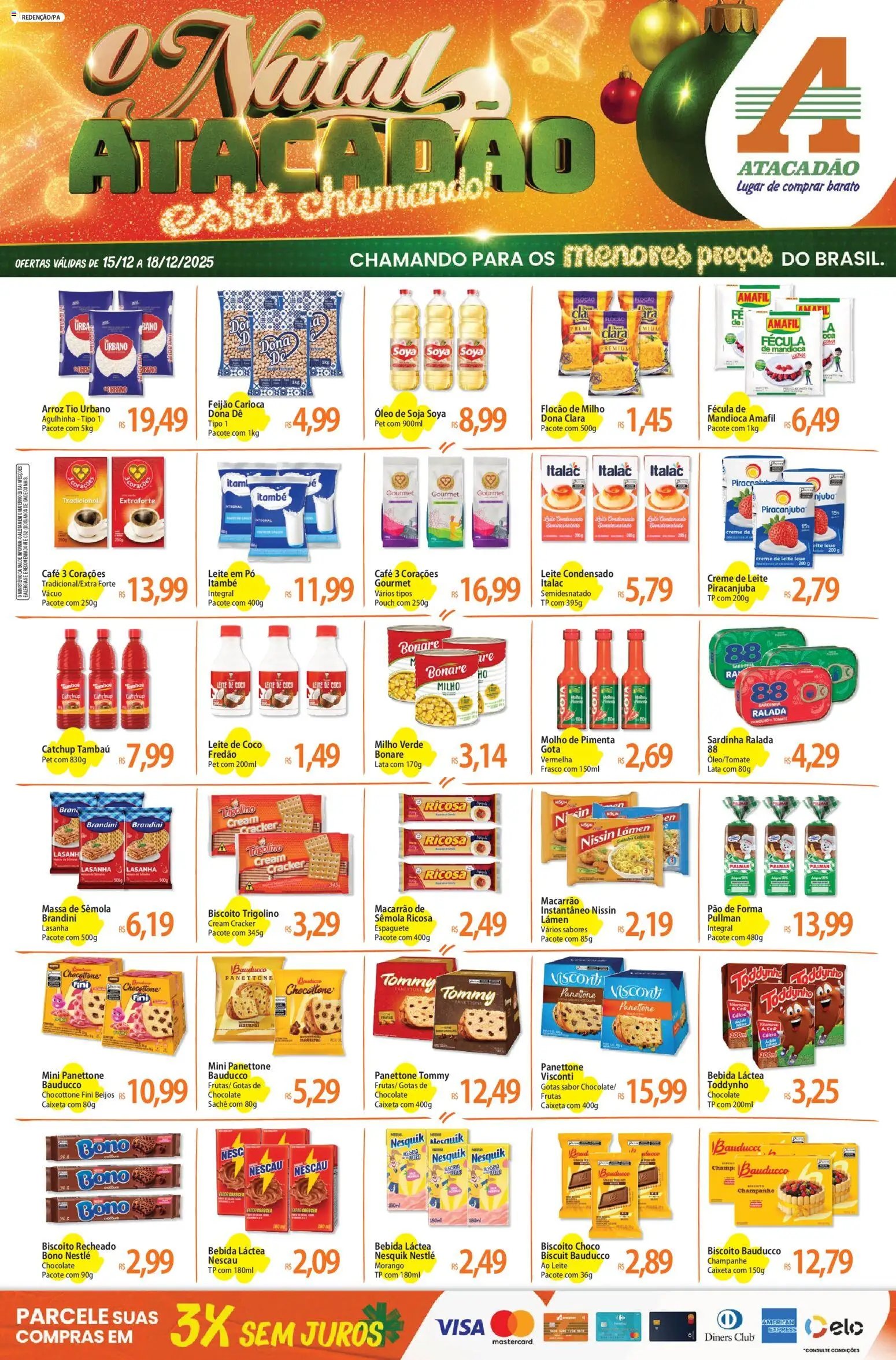 Atacadão folheto a partir de 15/12/2025 Ofertas - PA (2025-12-15 - 2025-12-18)