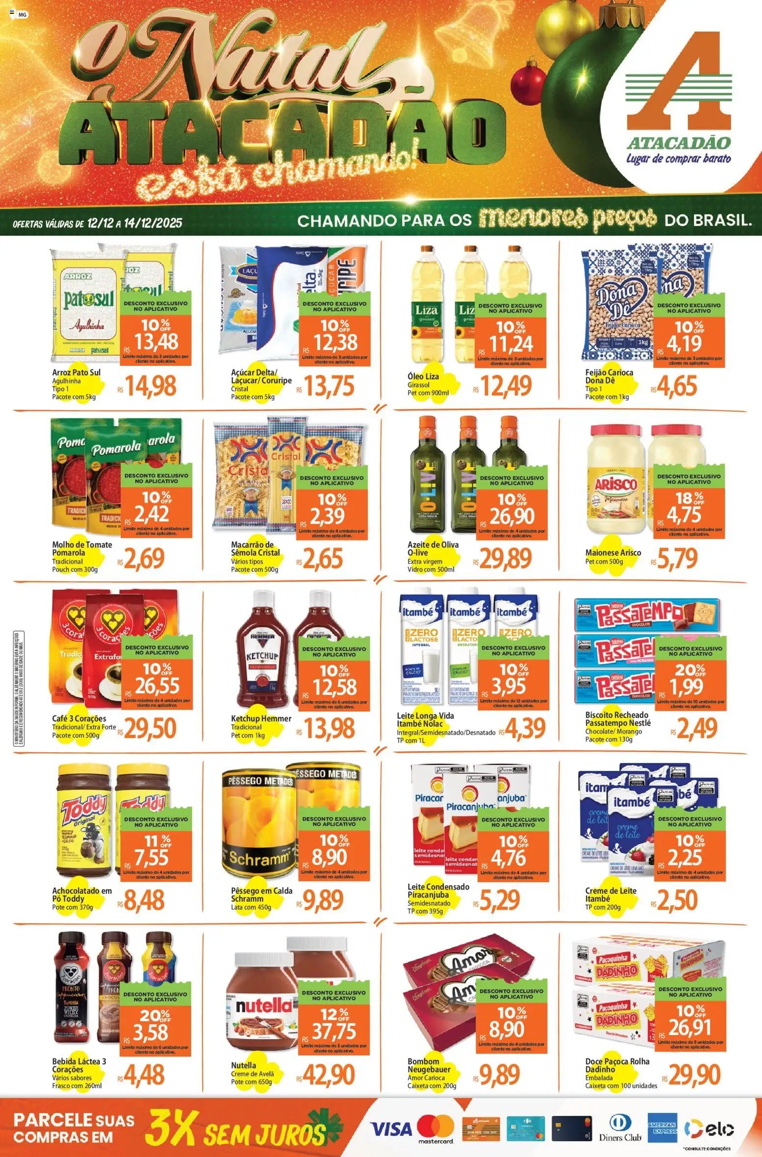Atacadão folheto a partir de 12/12/2025 Ofertas - MG (2025-12-12 - 2025-12-14)