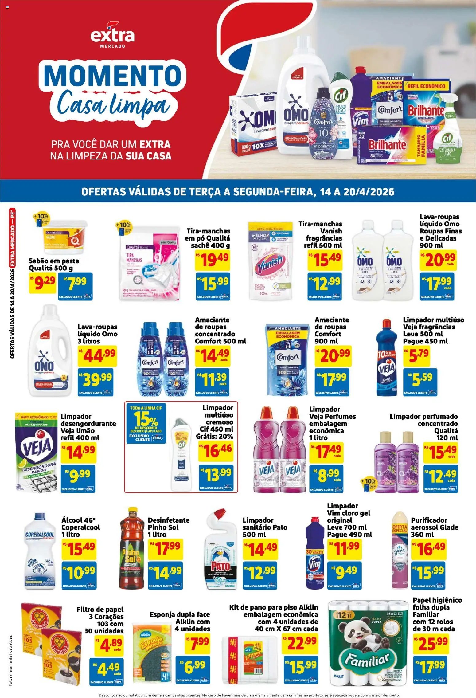 Extra folheto a partir de 14/04/2026 Extra ofertas de Mercado Semanal (2026-04-14 - 2026-04-20)
