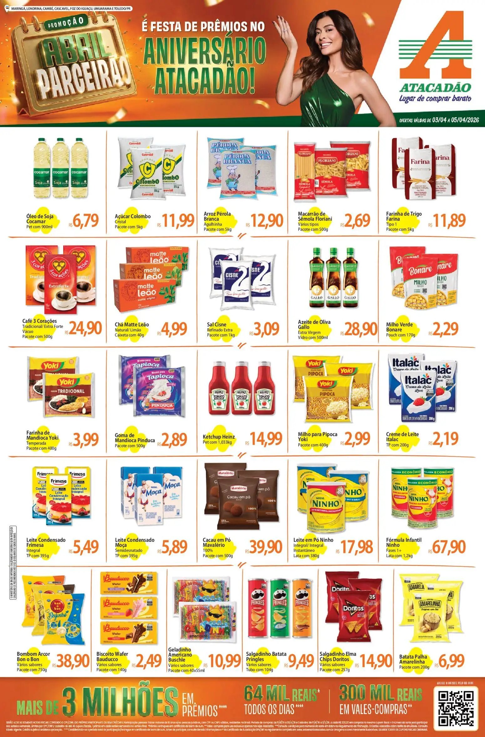 Atacadão folheto a partir de 03/04/2026 Atacadão ofertas - PR (2026-04-03 - 2026-04-05)