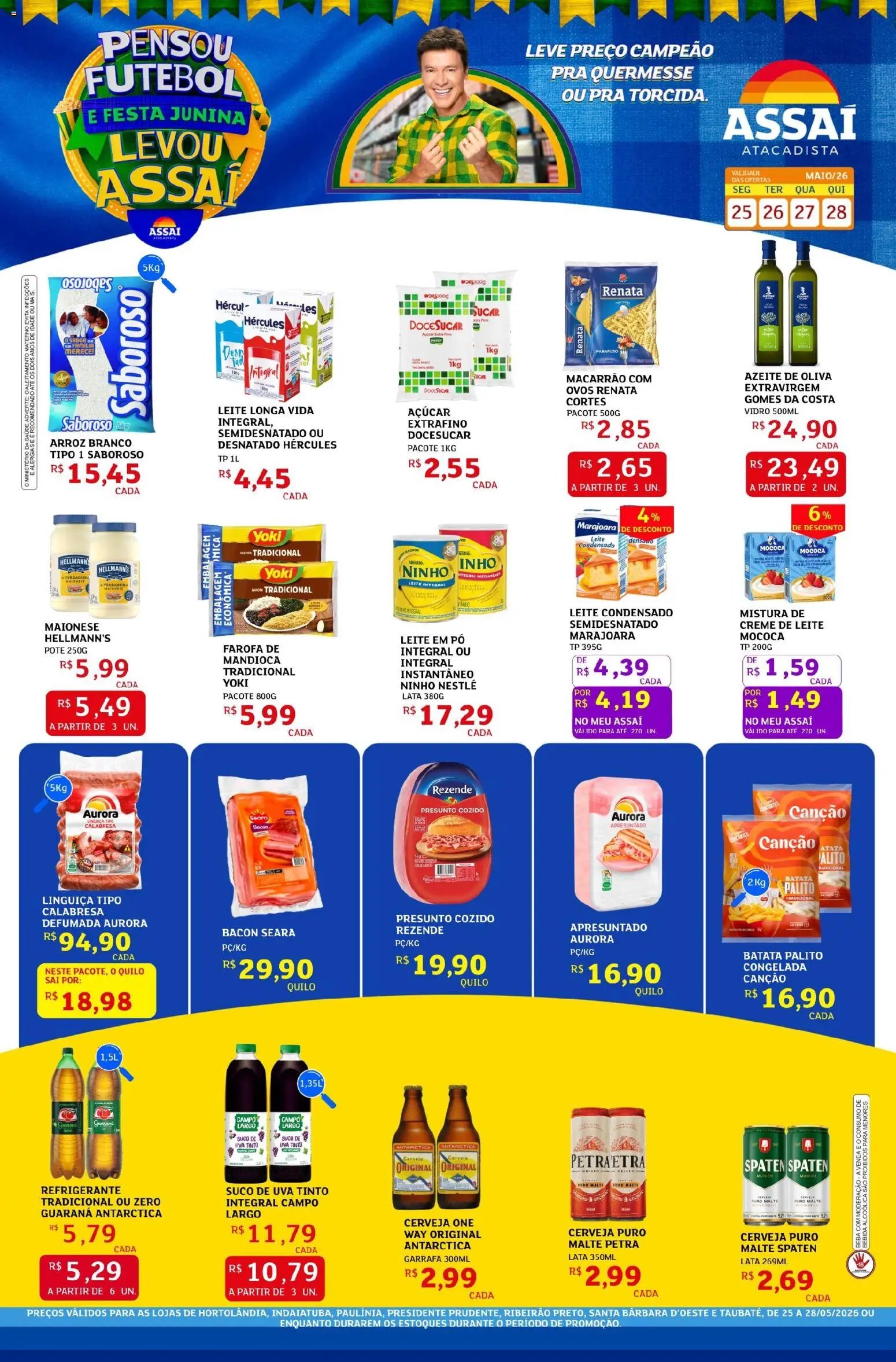 Assaí Atacadista folheto a partir de 25/05/2026 Assaí Atacadista ofertas - SP (2026-05-25 - 2026-05-28)