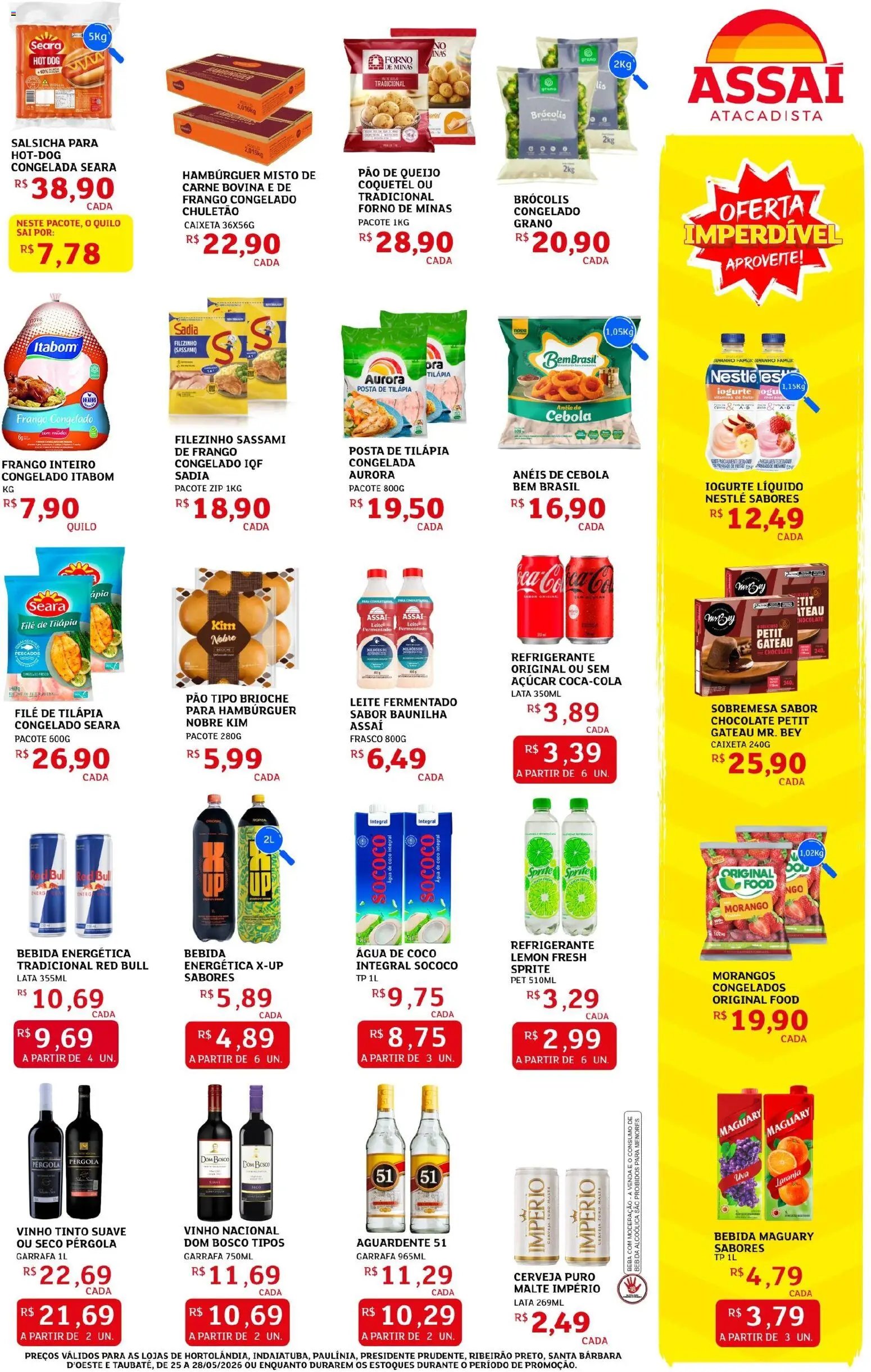Assaí Atacadista folheto a partir de 25/05/2026 Assaí Atacadista ofertas - SP (2026-05-25 - 2026-05-28)