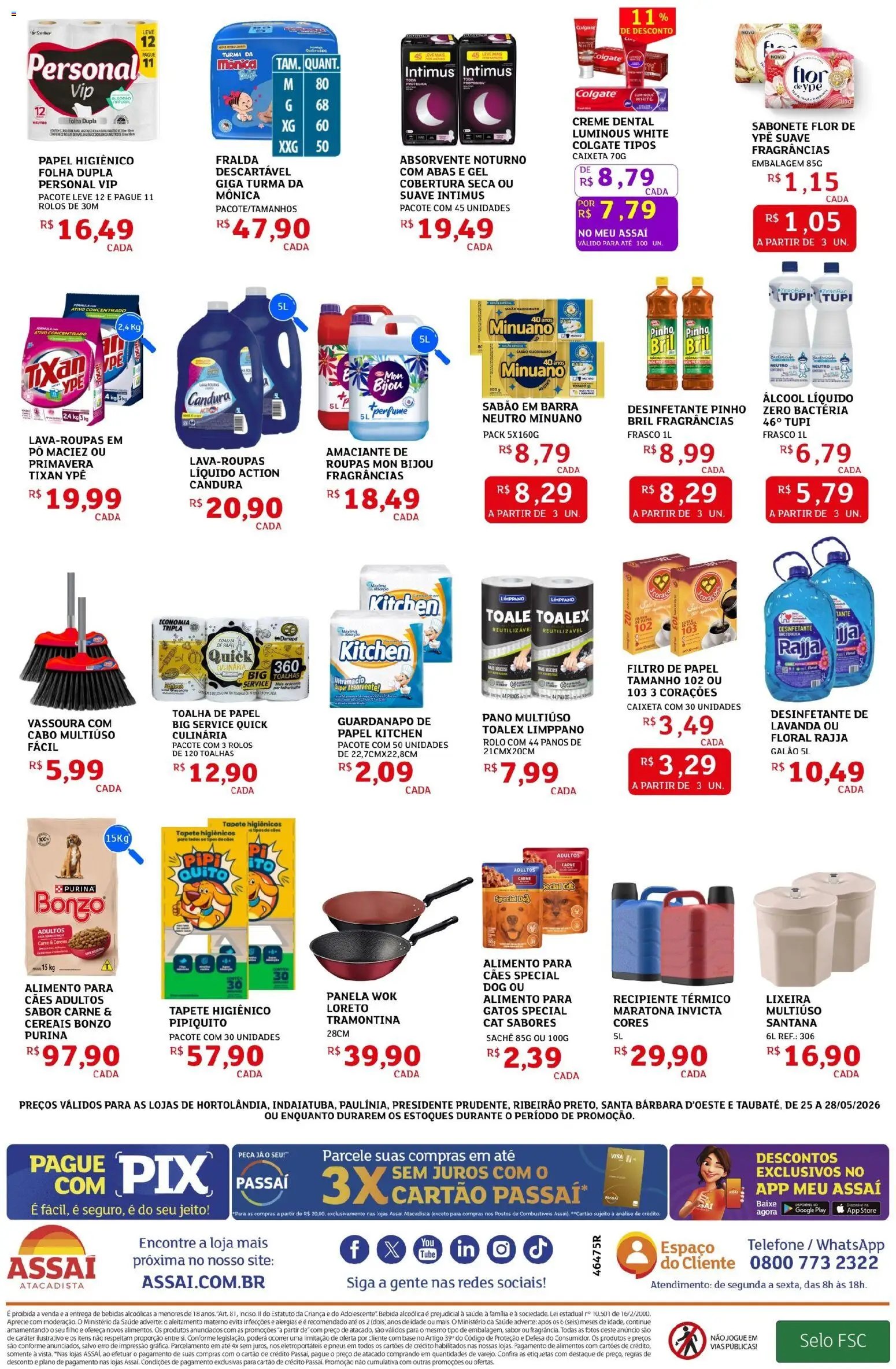 Assaí Atacadista folheto a partir de 25/05/2026 Assaí Atacadista ofertas - SP (2026-05-25 - 2026-05-28)
