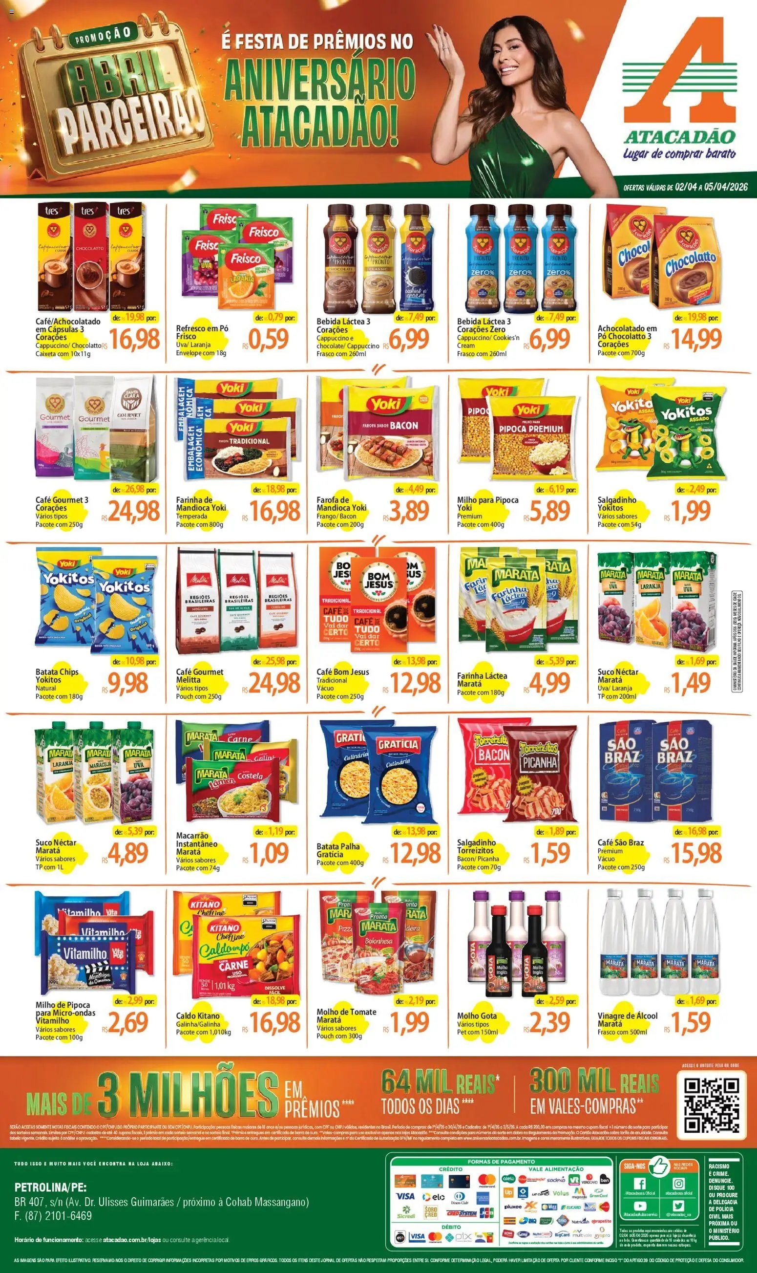 Atacadão folheto a partir de 02/04/2026 Atacadão ofertas - PE (2026-04-02 - 2026-04-05)
