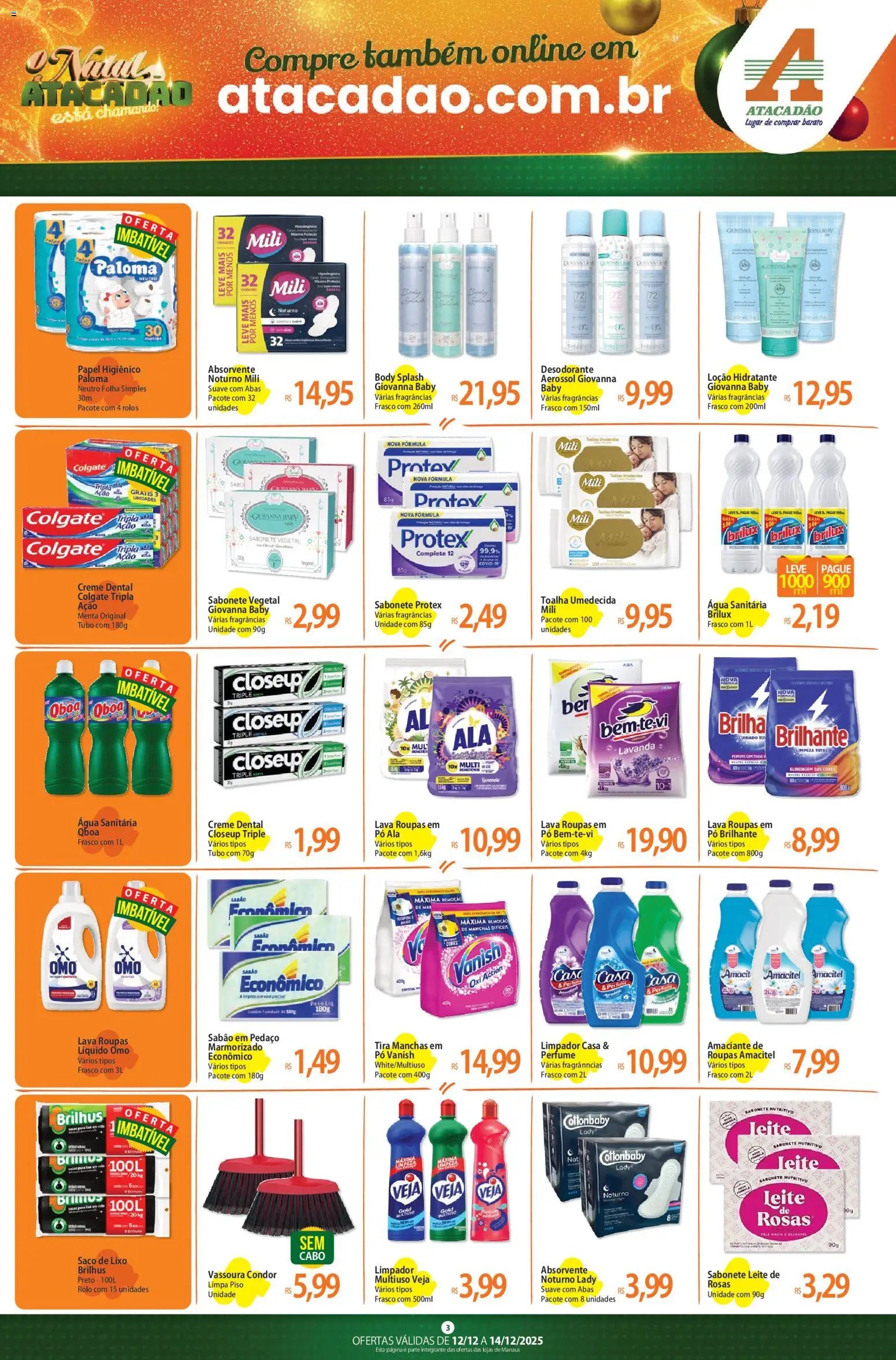 Atacadão folheto a partir de 12/12/2025 Ofertas - AM (2025-12-12 - 2025-12-14)