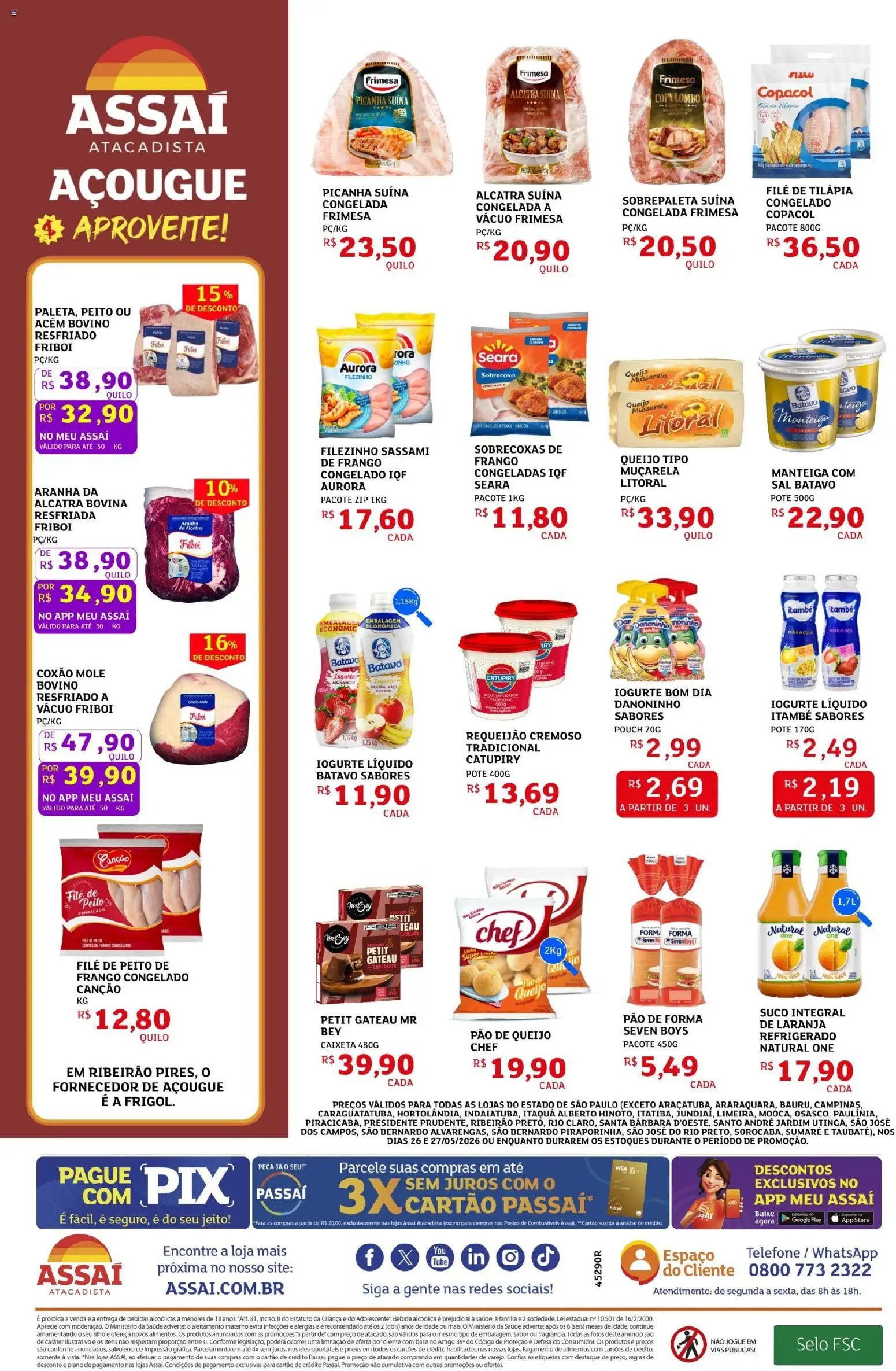 Assaí Atacadista folheto a partir de 26/05/2026 Assaí Atacadista ofertas - SP (2026-05-26 - 2026-05-27)