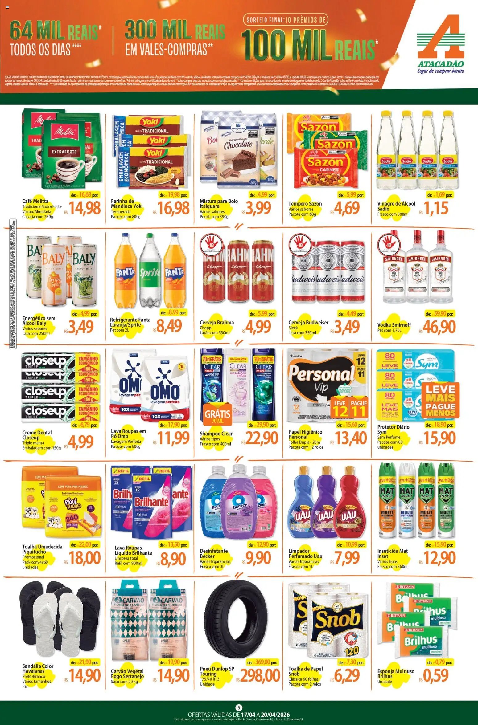 Atacadão folheto a partir de 17/04/2026 Atacadão ofertas - PE (2026-04-17 - 2026-04-20)
